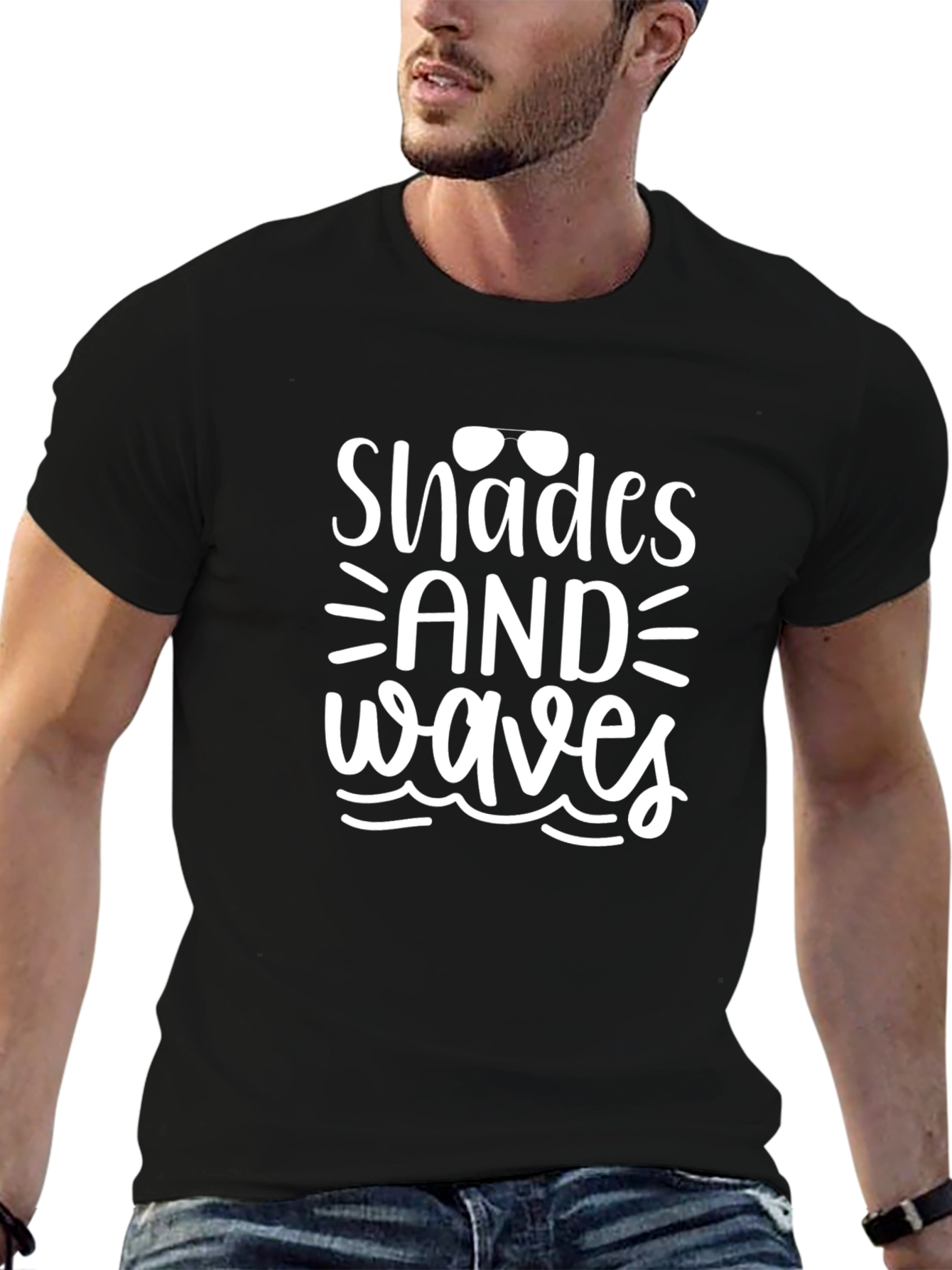 Shades and Waves Graphic T-Shirt - Summer Ready!