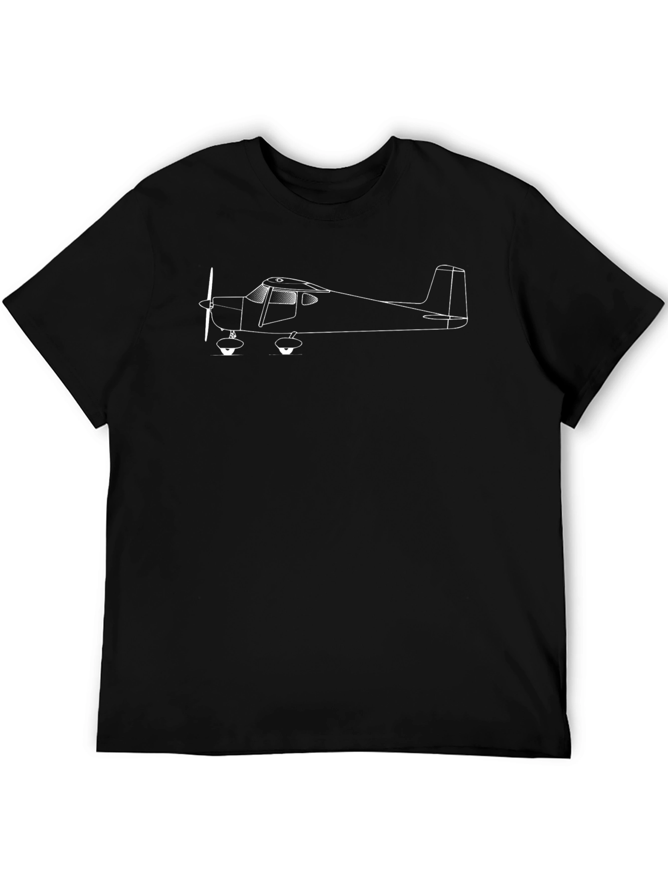 Airplane Outline Graphic T-Shirt