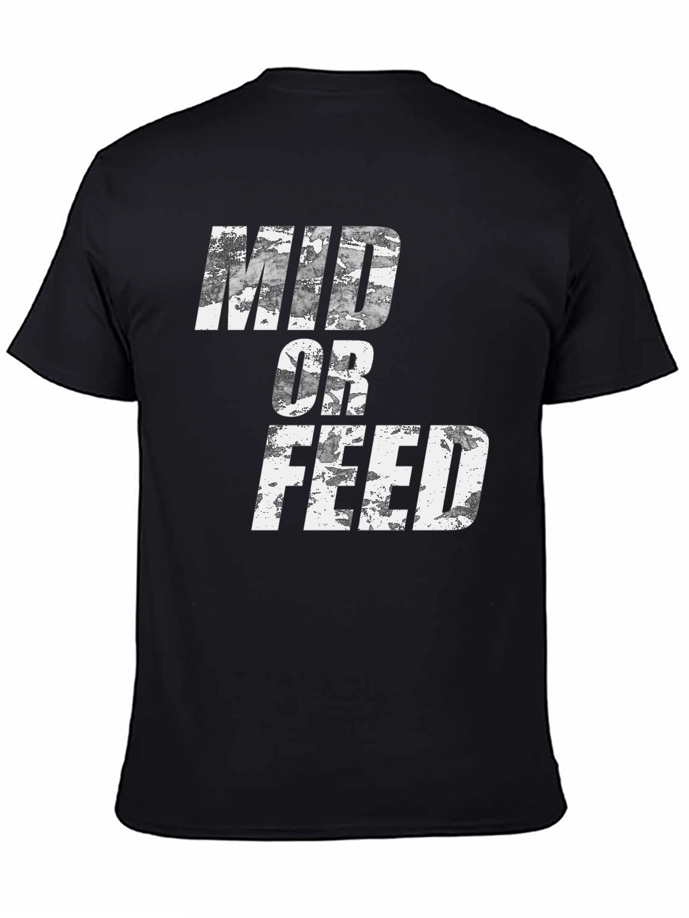 Mid or Feed Black Graphic Tee