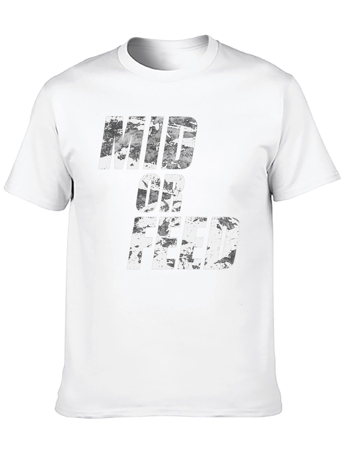 Mid or Feed Black Graphic Tee