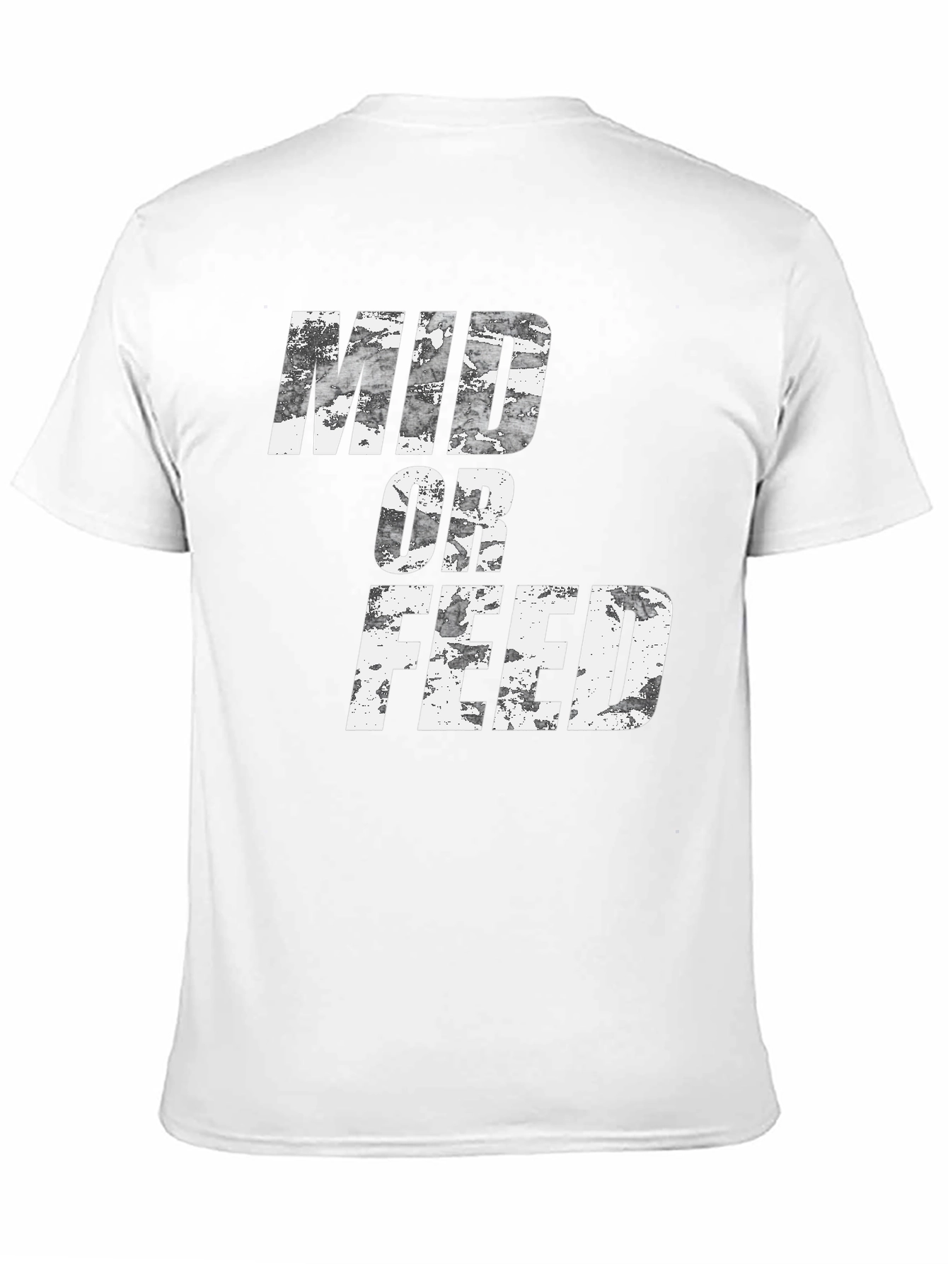 Mid or Feed Black Graphic Tee