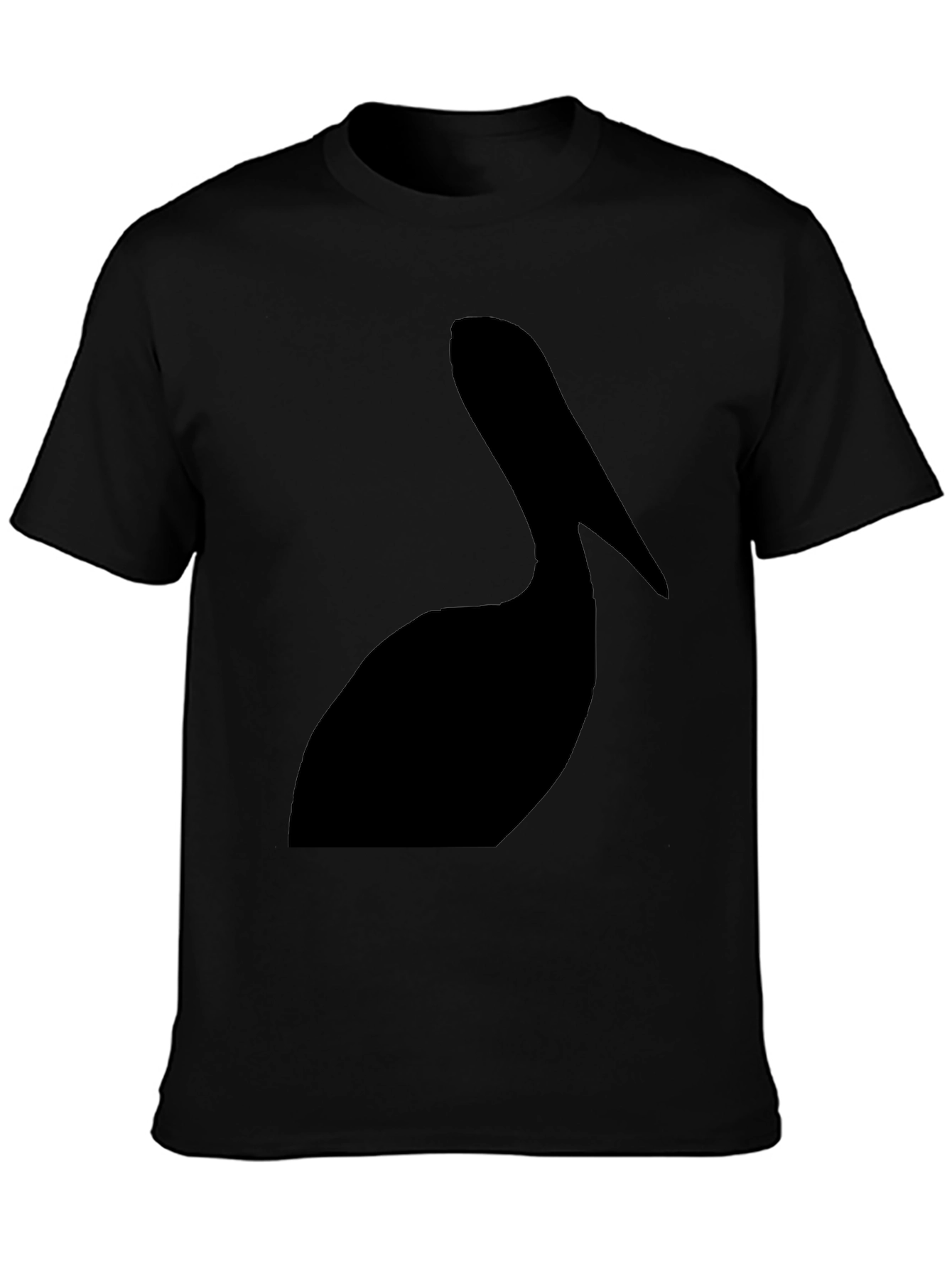 Pelican Silhouette Graphic Tee - Black Cotton T-Shirt