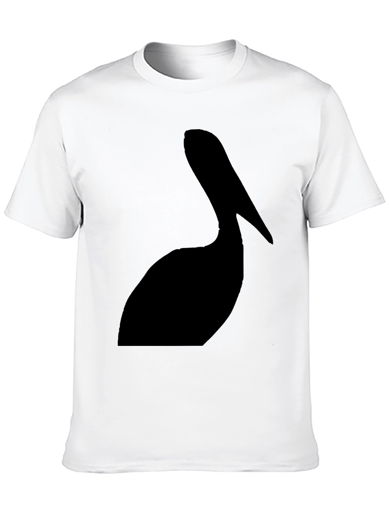 Pelican Silhouette Graphic Tee - Black Cotton T-Shirt