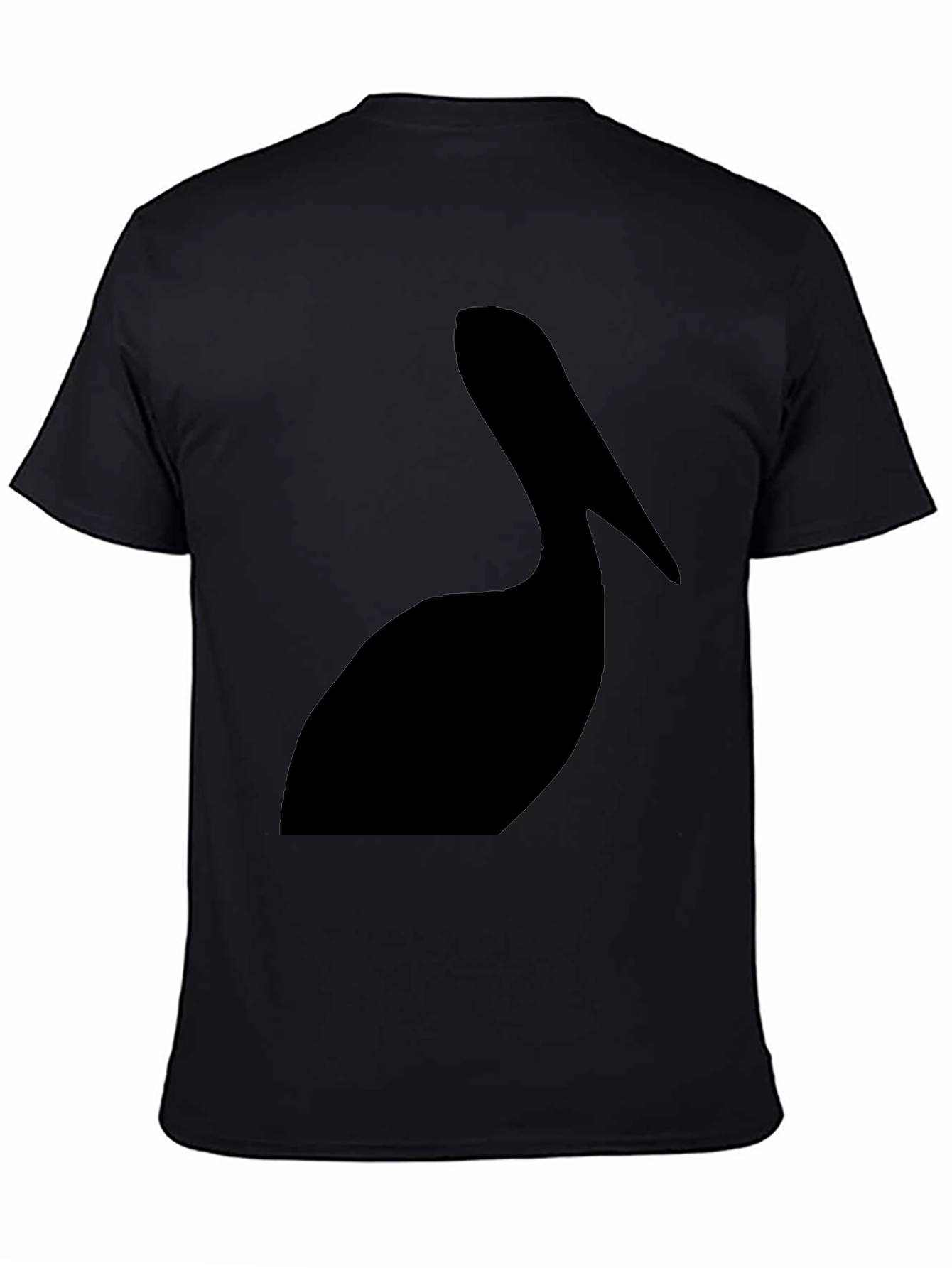 Pelican Silhouette Graphic Tee - Black Cotton T-Shirt