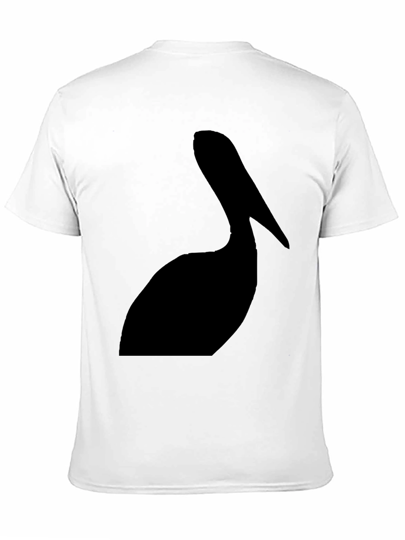 Pelican Silhouette Graphic Tee - Black Cotton T-Shirt