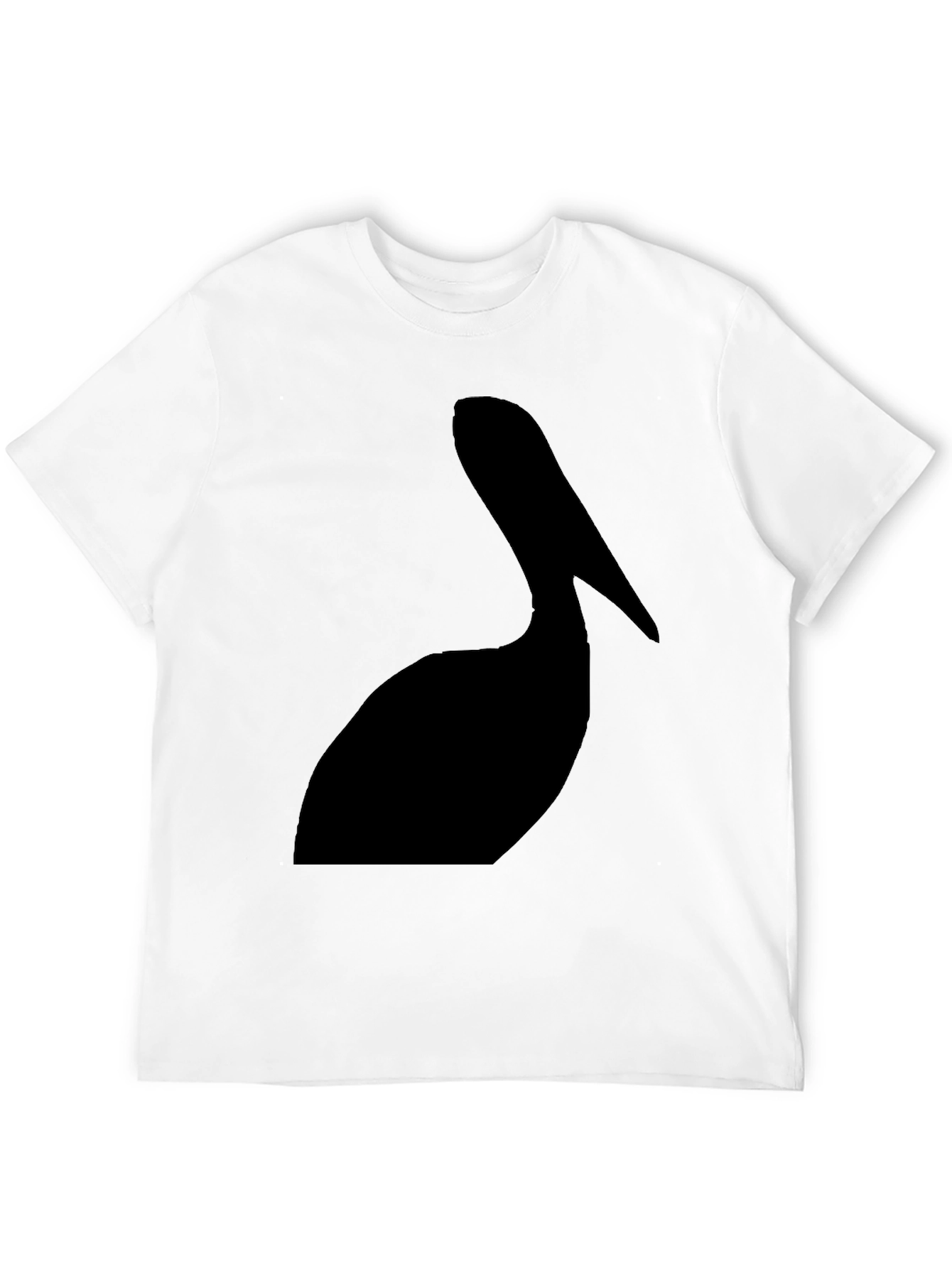 Pelican Silhouette Graphic Tee - Black Cotton T-Shirt