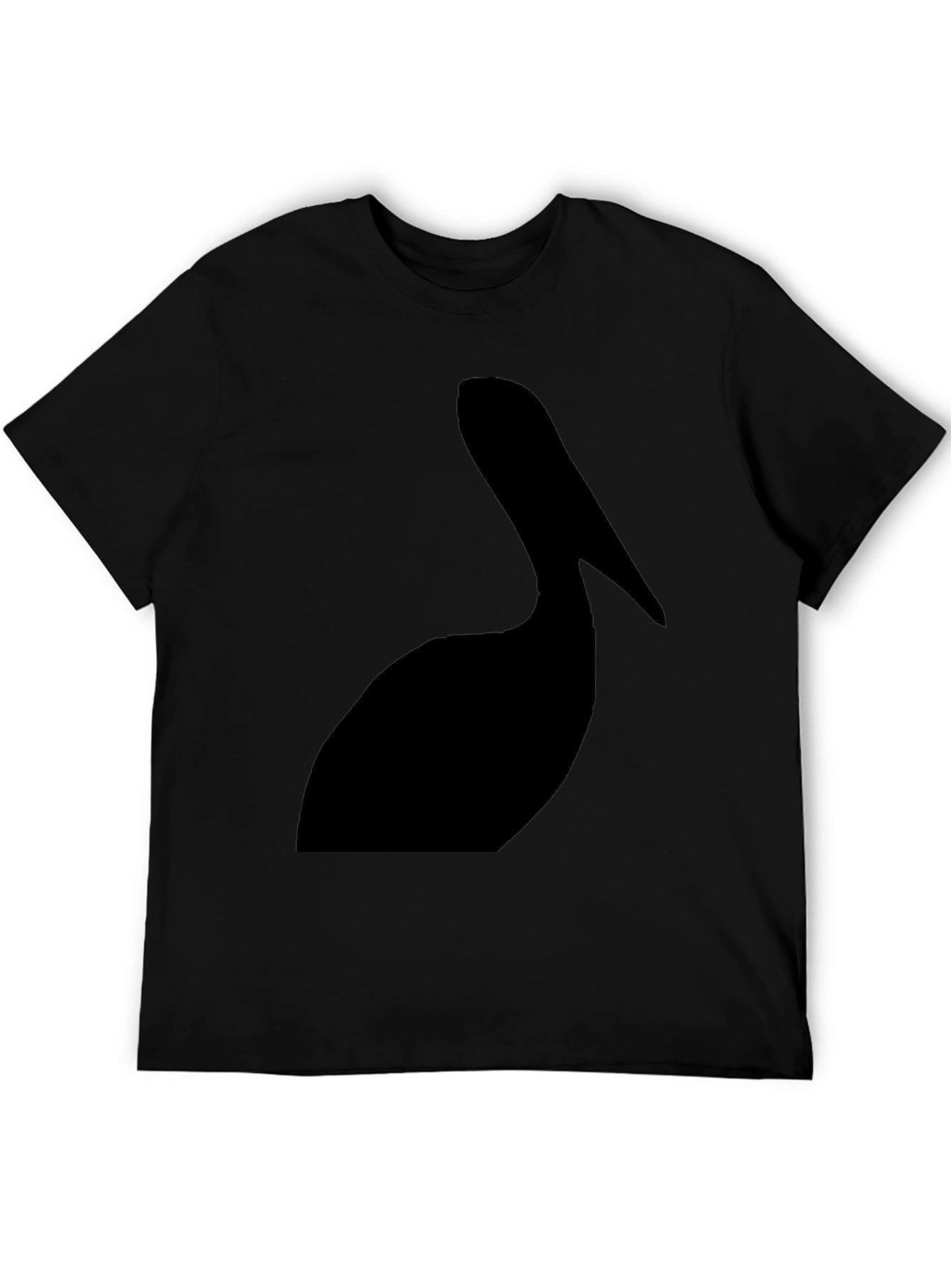 Pelican Silhouette Graphic Tee - Black Cotton T-Shirt