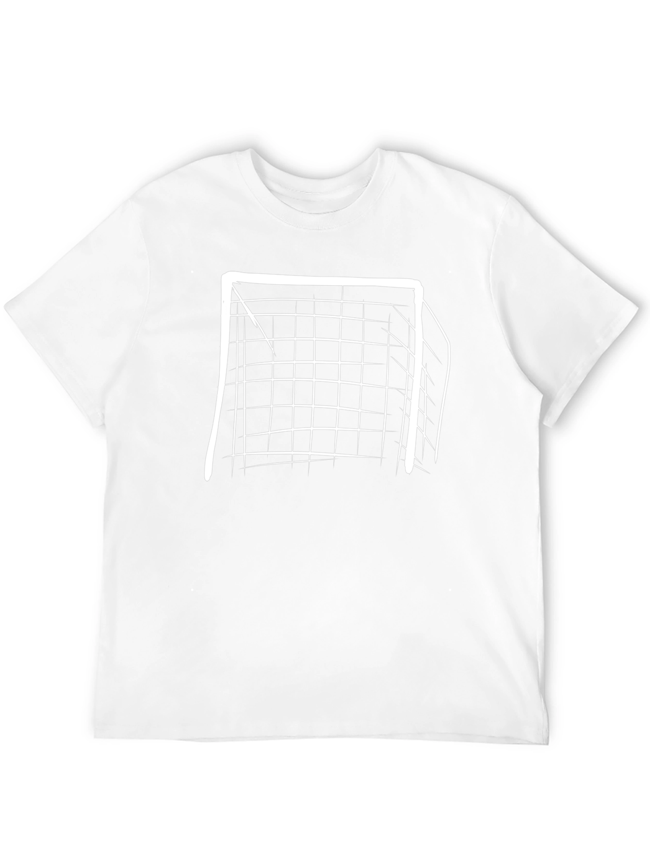 Soccer Goal Graphic Tee - Black Cotton T-Shirt