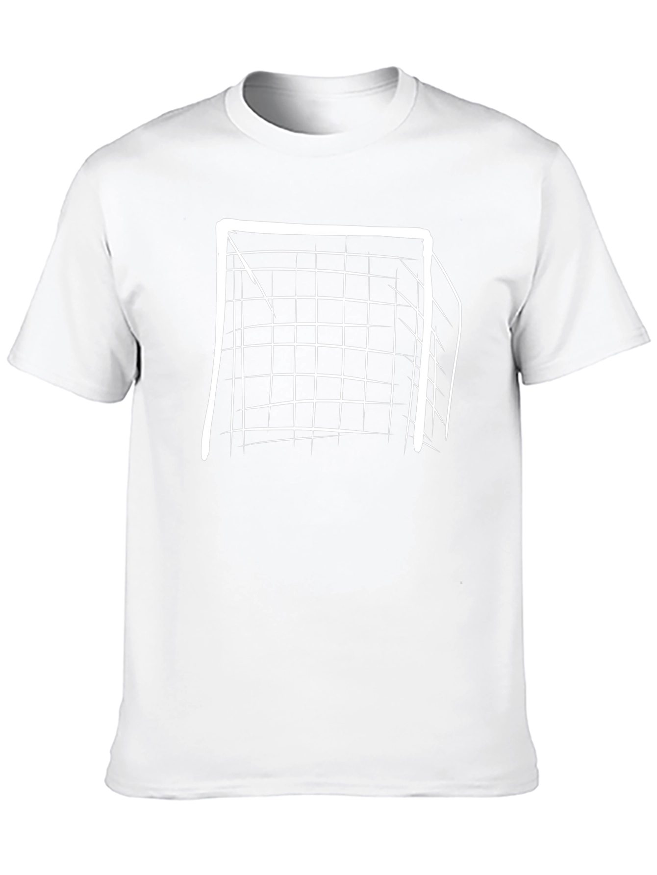 Soccer Goal Graphic Tee - Black Cotton T-Shirt