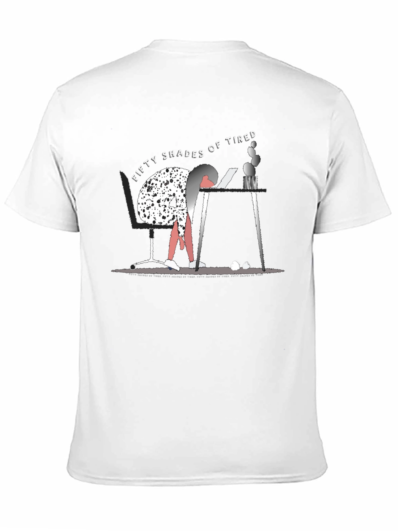 Fifty Shades of Tired Graphic T-Shirt - Black