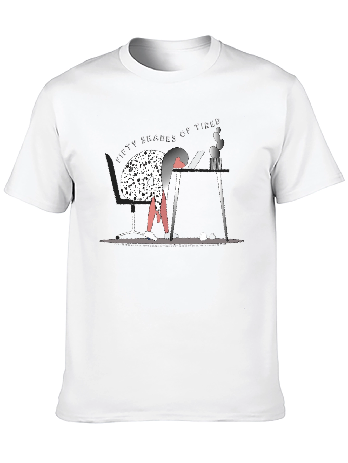 Fifty Shades of Tired Graphic T-Shirt - Black