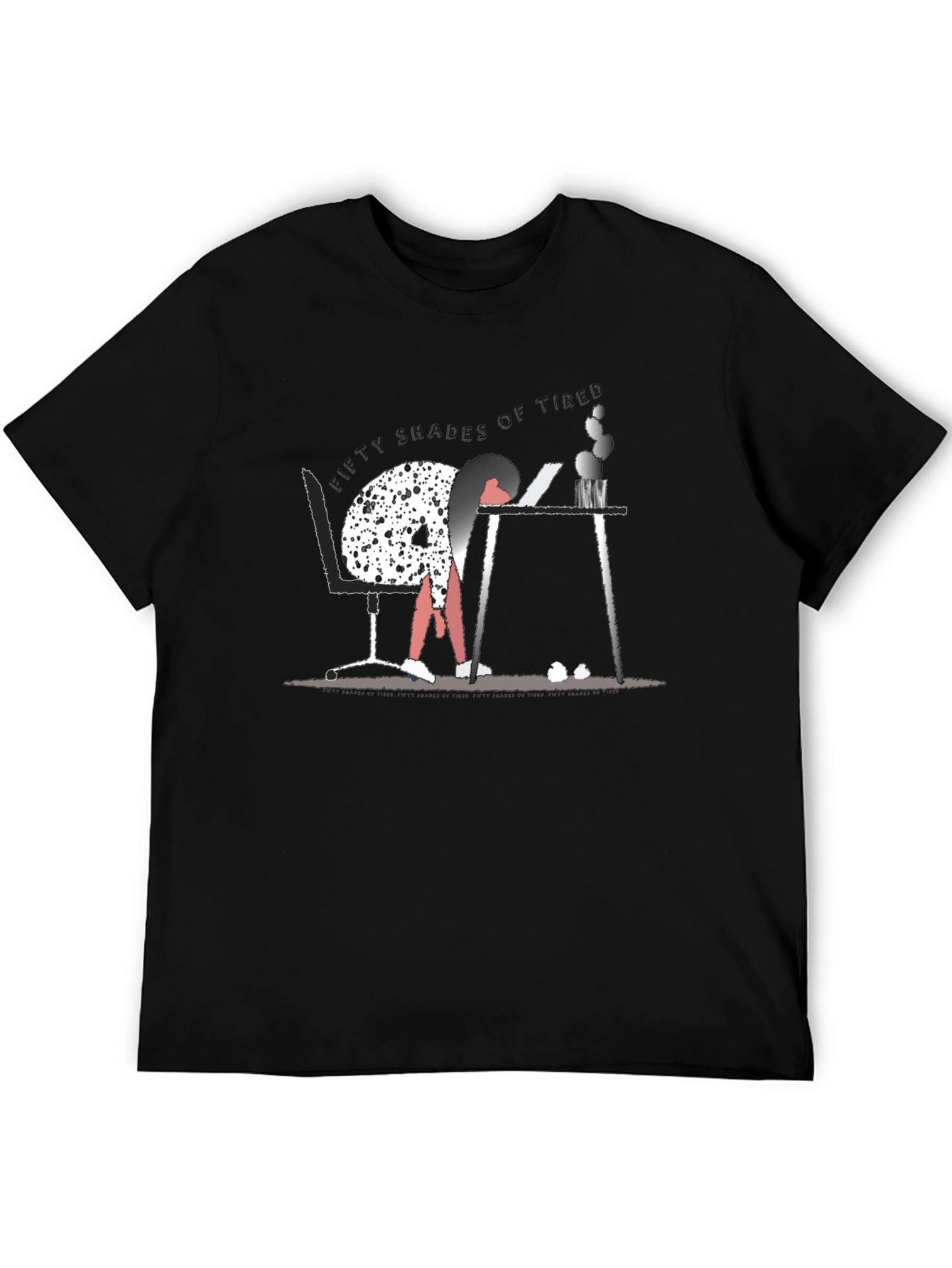 Fifty Shades of Tired Graphic T-Shirt - Black