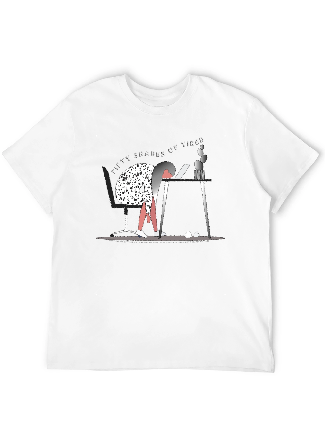 Fifty Shades of Tired Graphic T-Shirt - Black