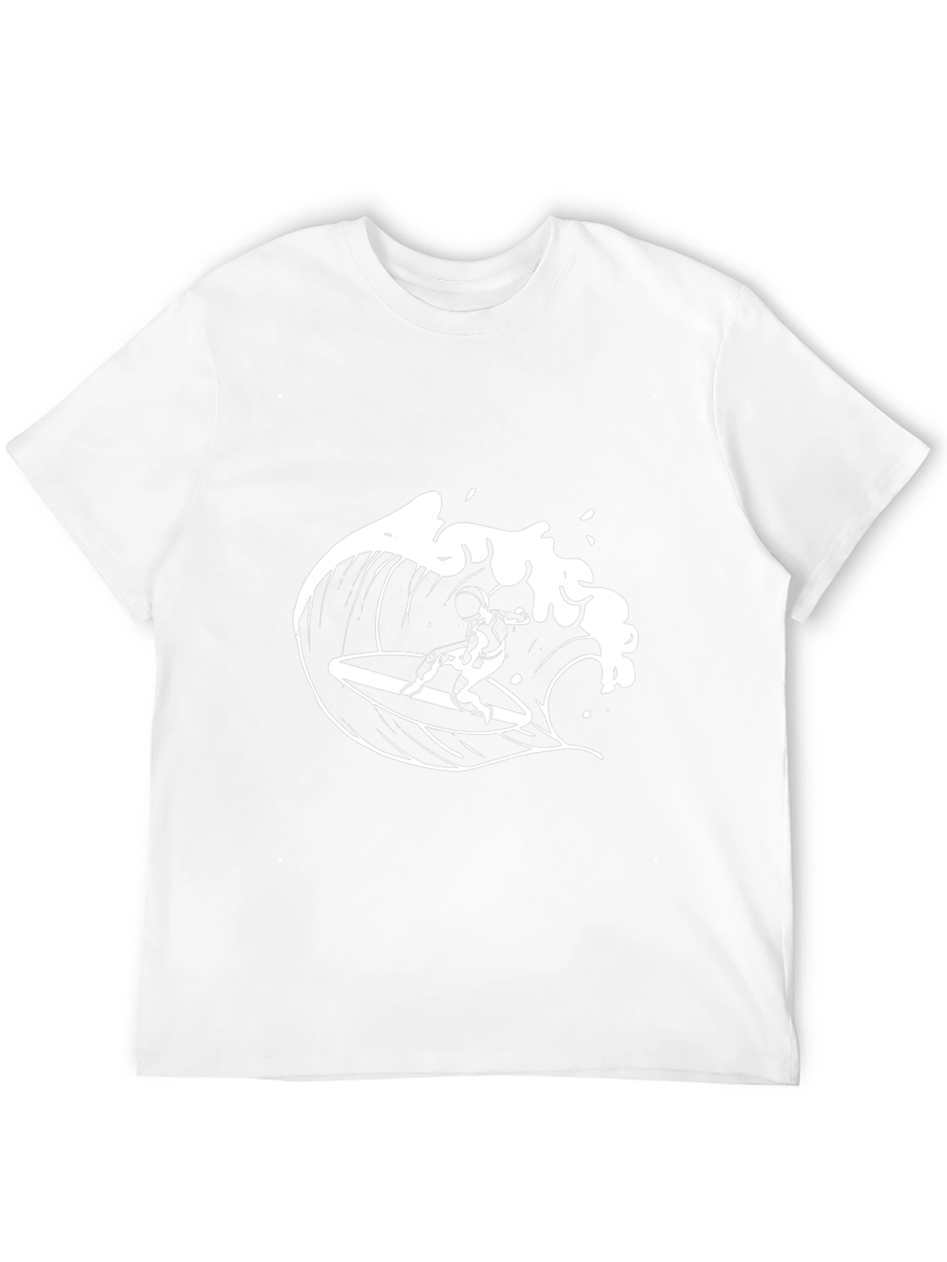 Surfer Wave Graphic Black T-Shirt