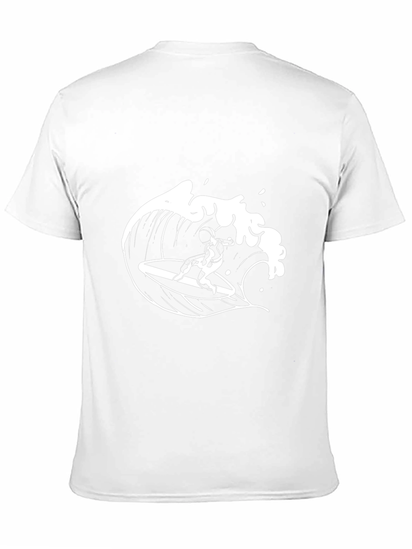 Surfer Wave Graphic Black T-Shirt