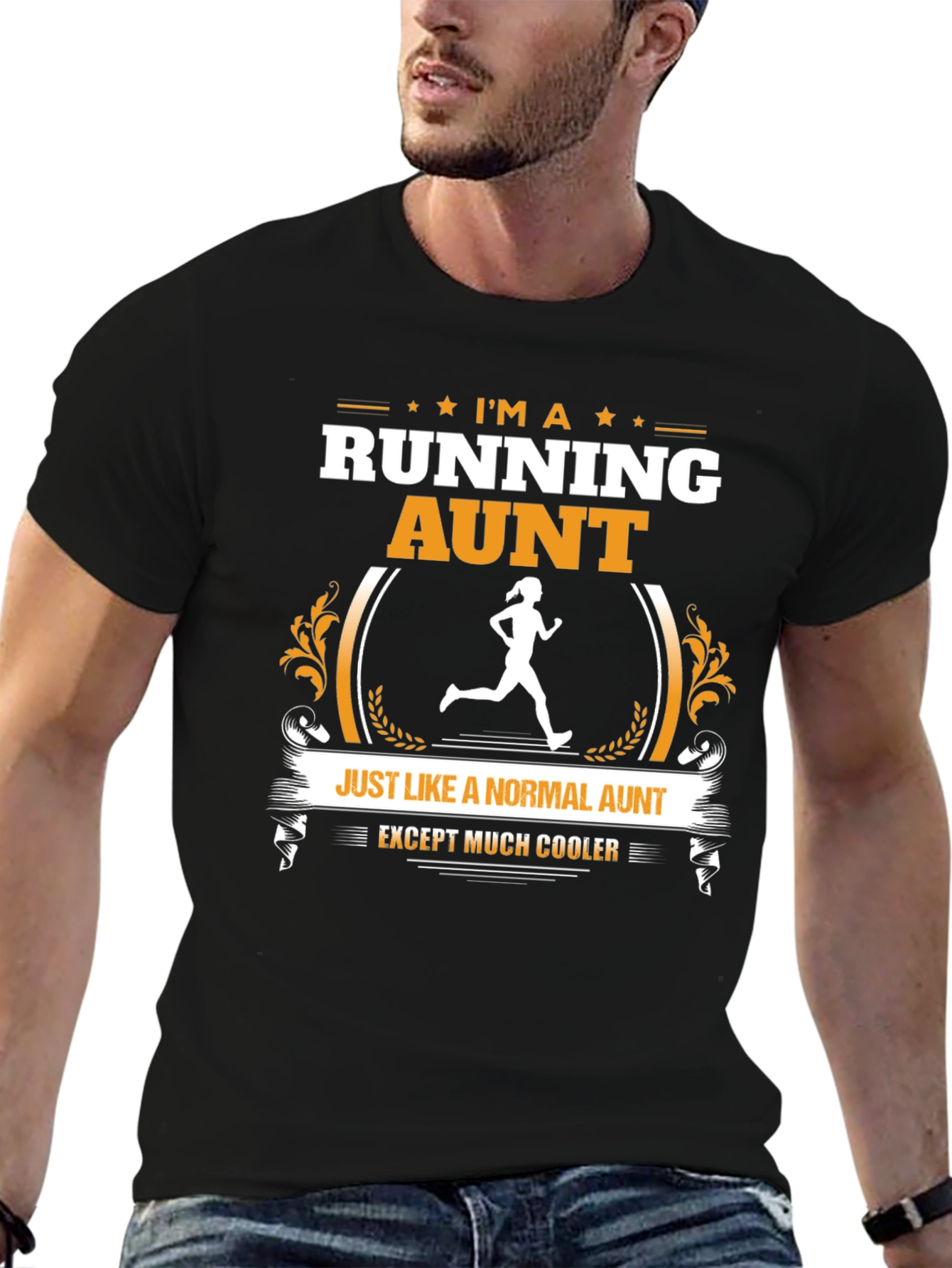 Running Aunt T-Shirt: Cool Aunt Graphic Tee