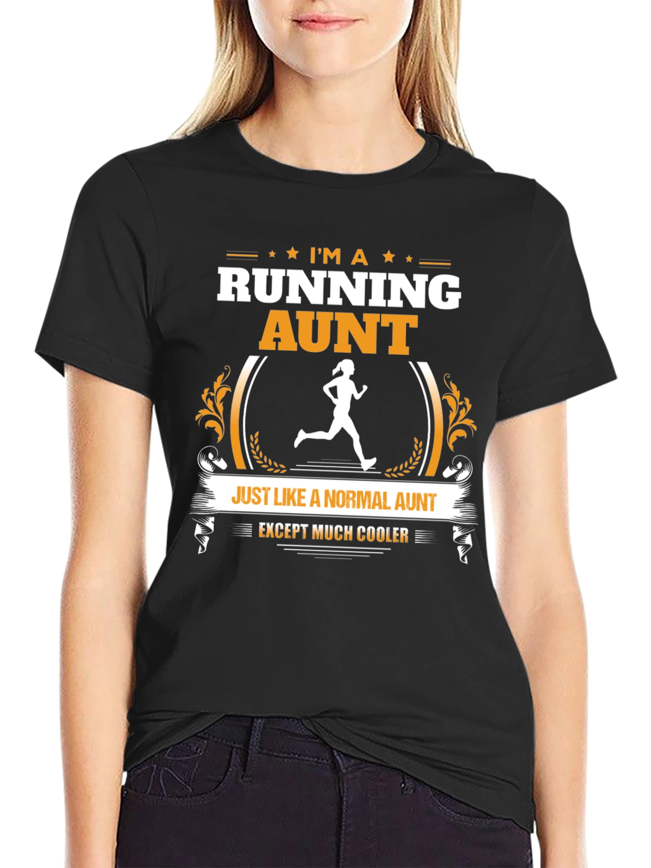 Running Aunt T-Shirt: Cool Aunt Graphic Tee