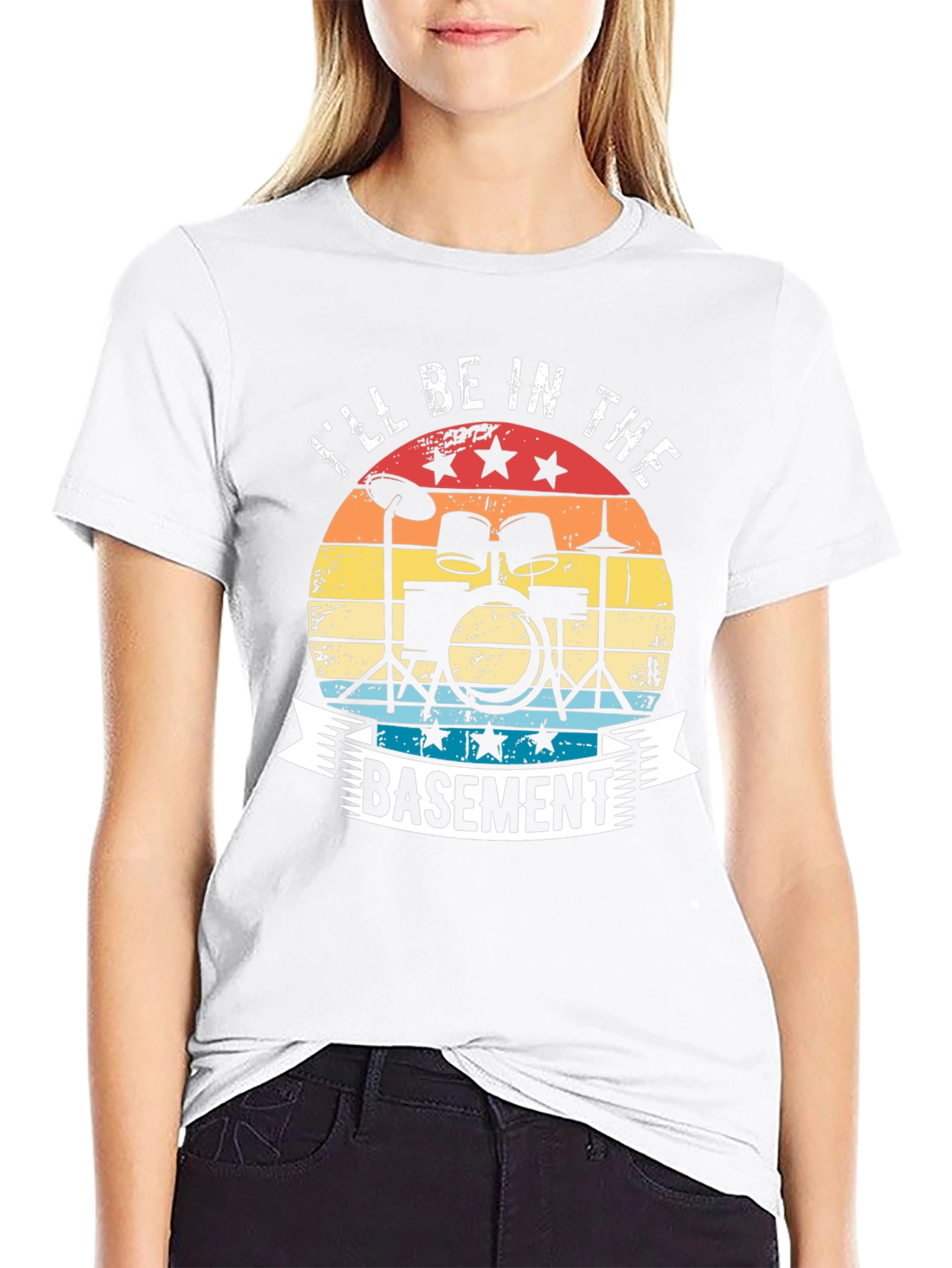 Ill Be In The Basement Drummer T-Shirt