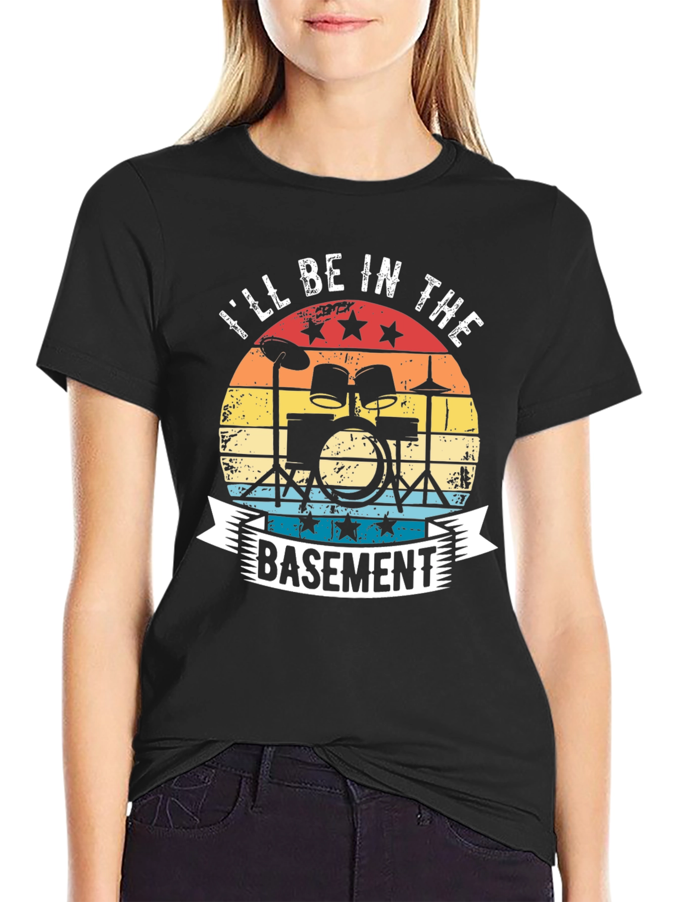 Ill Be In The Basement Drummer T-Shirt