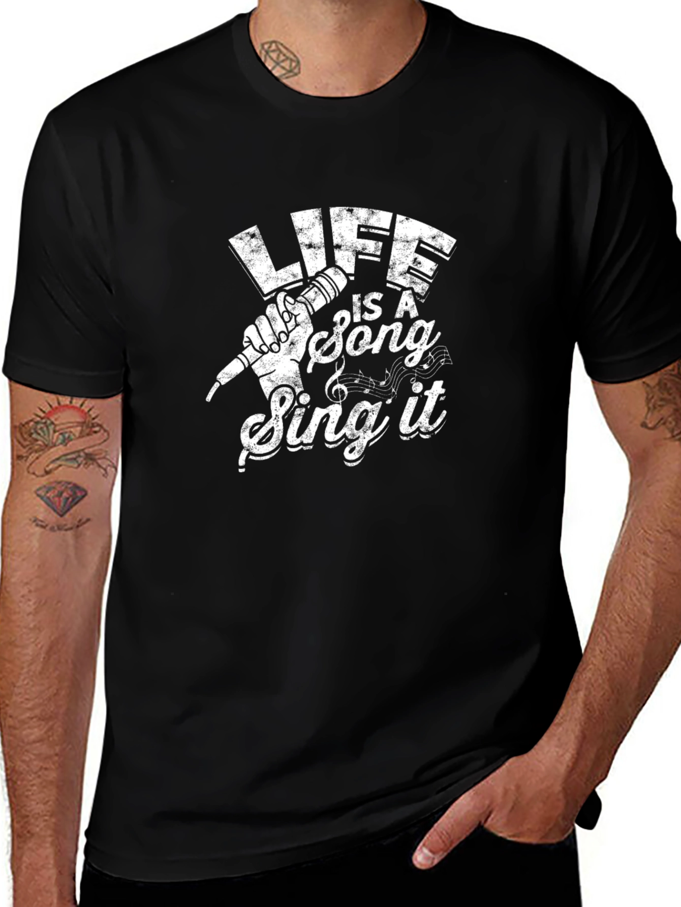Life Is A Song Sing It Graphic Tee
