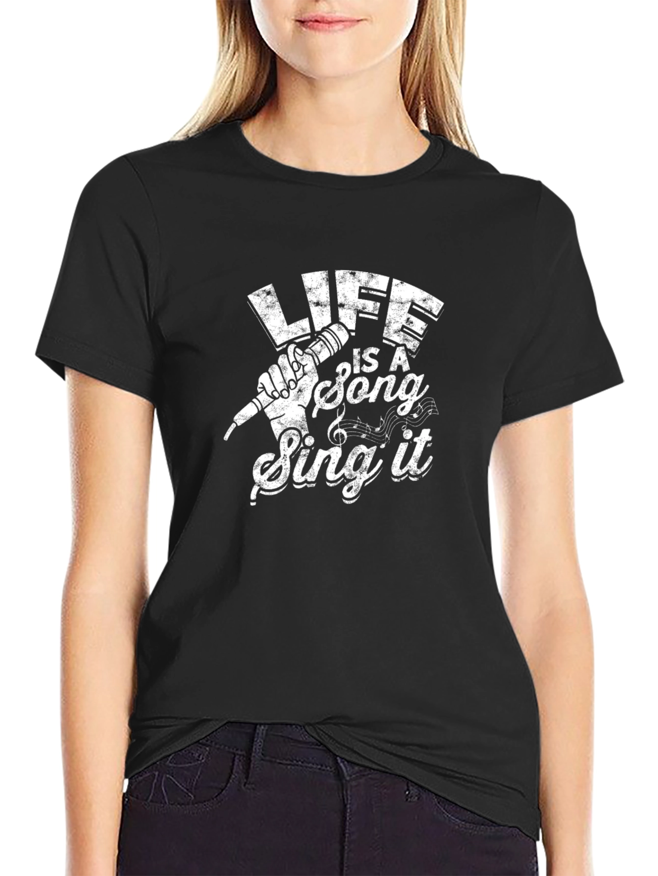 Life Is A Song Sing It Graphic Tee
