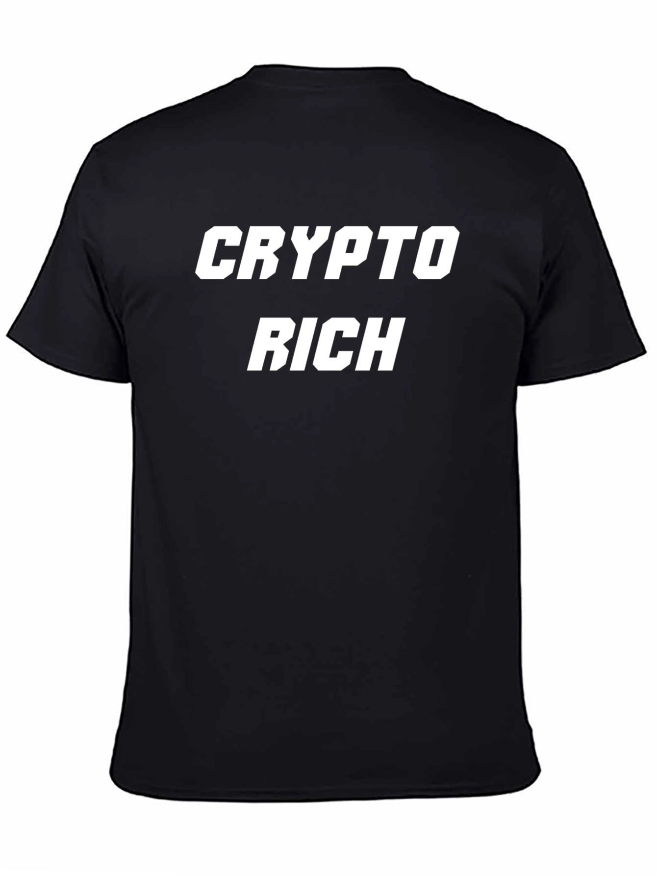 Crypto Rich Black Graphic Tee