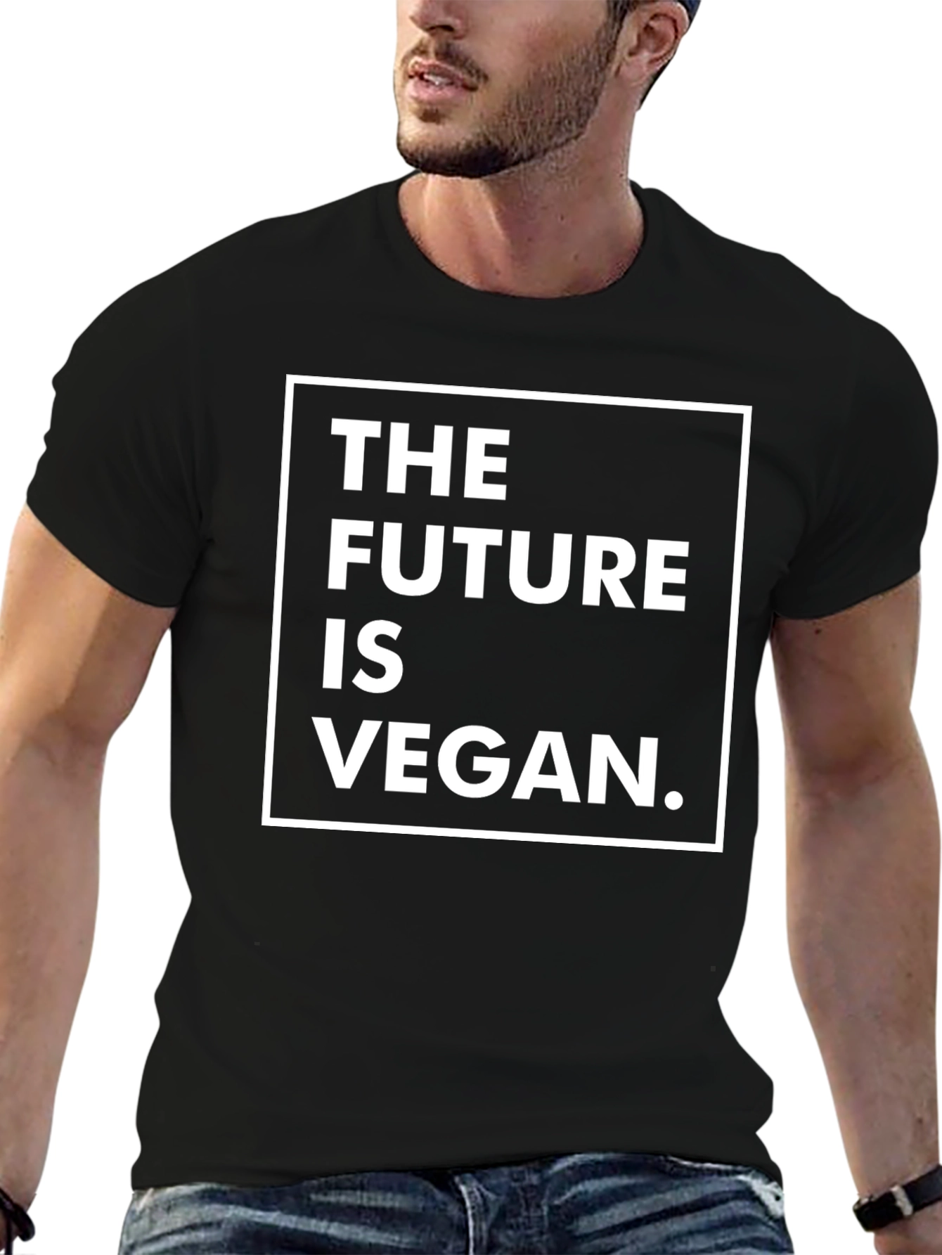 The Future is Vegan Graphic Tee - Black