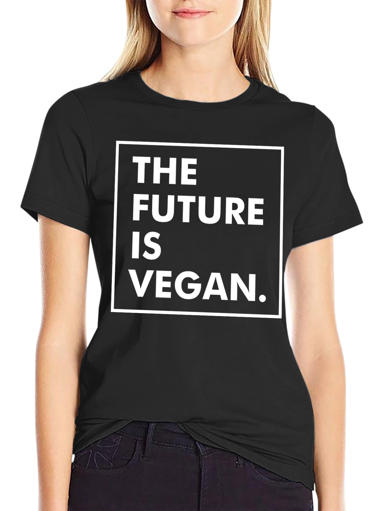 The Future is Vegan Graphic Tee - Black