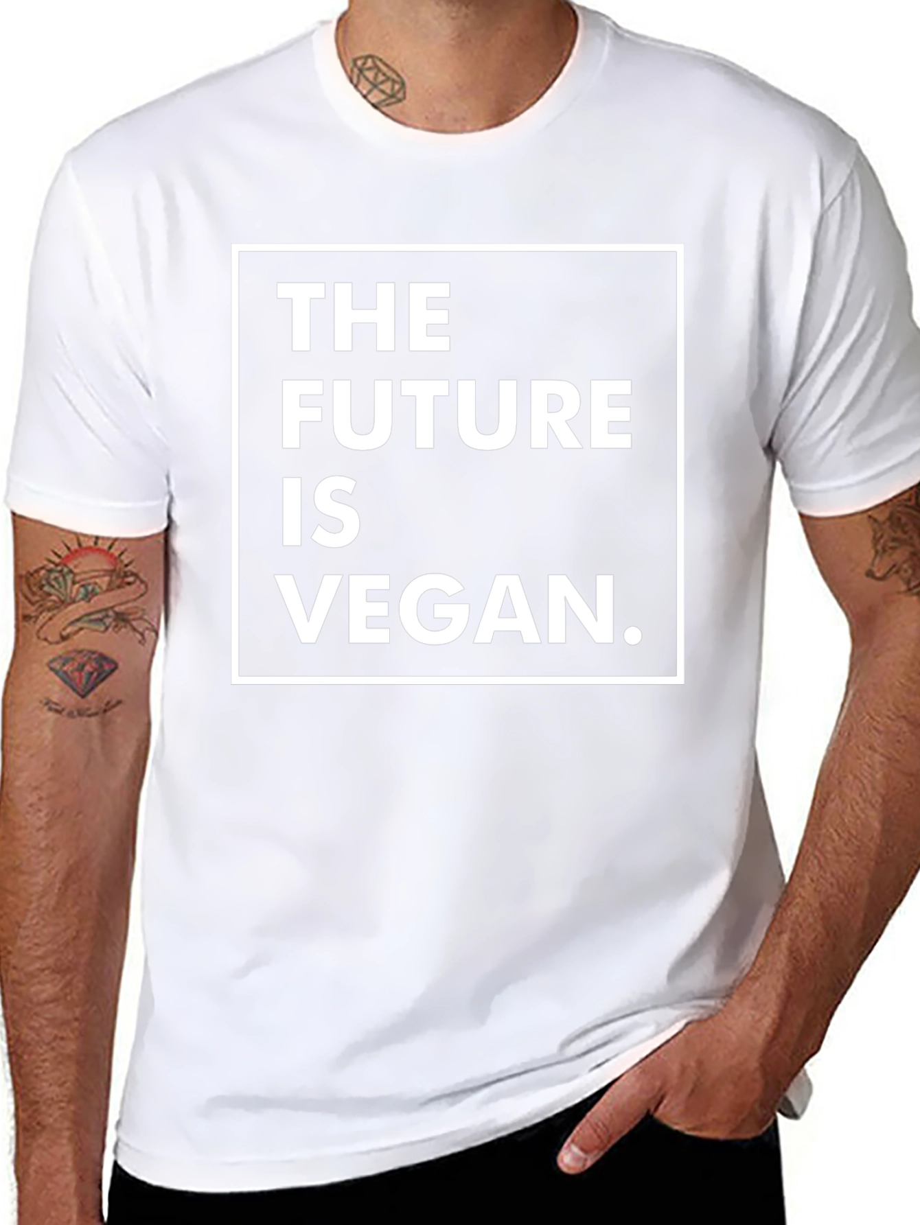 The Future is Vegan Graphic Tee - Black