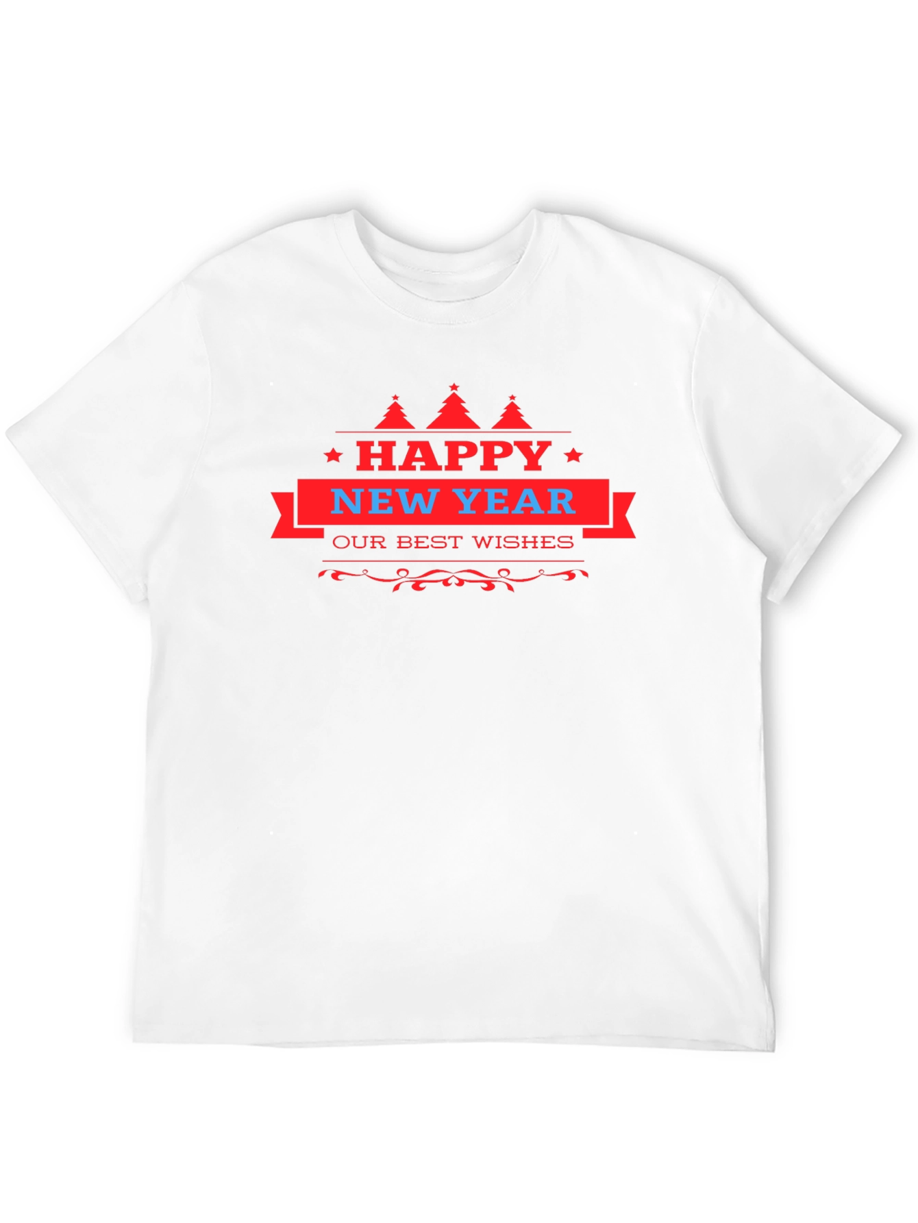 Happy New Year Graphic Tee - Festive Holiday T-Shirt