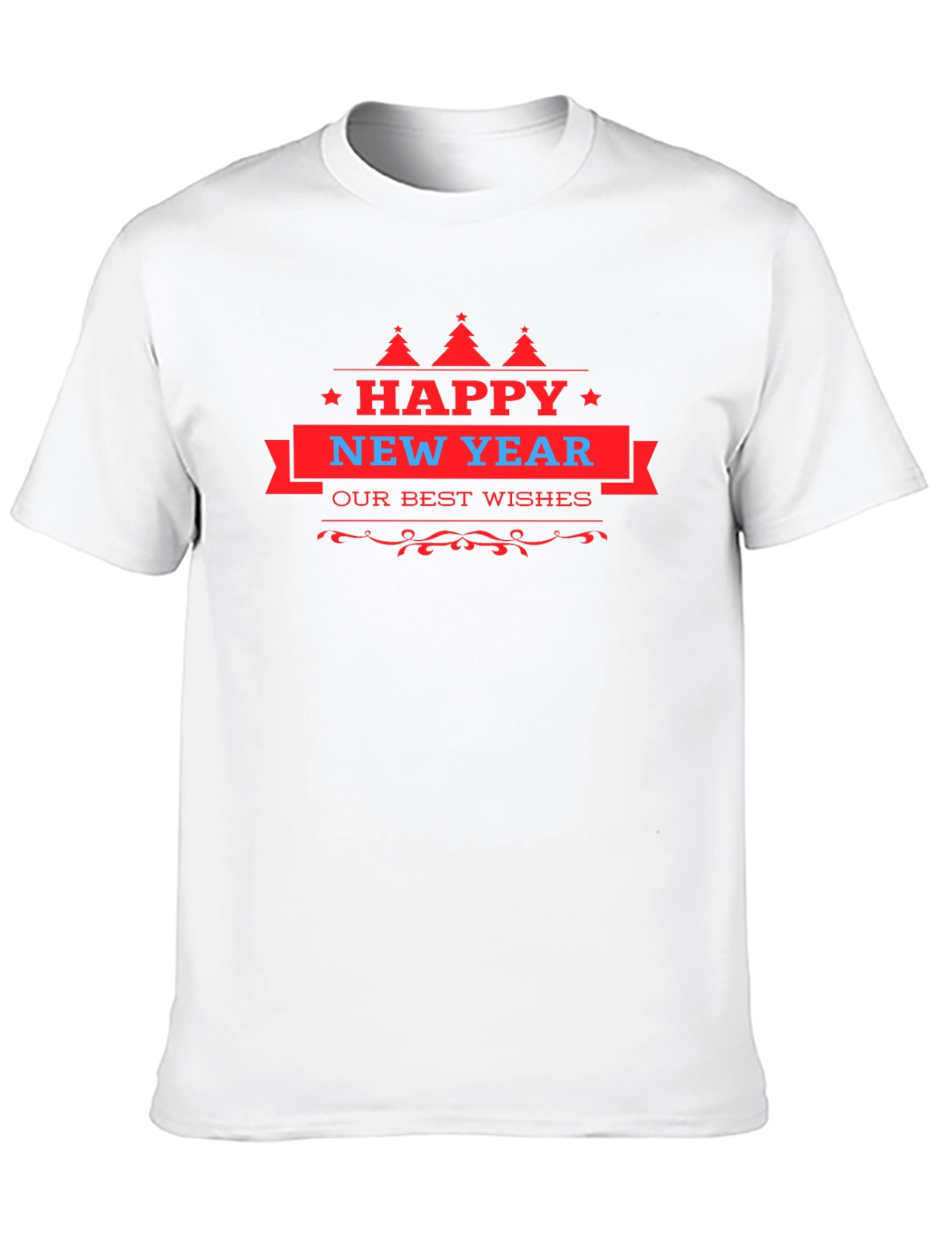 Happy New Year Graphic Tee - Festive Holiday T-Shirt