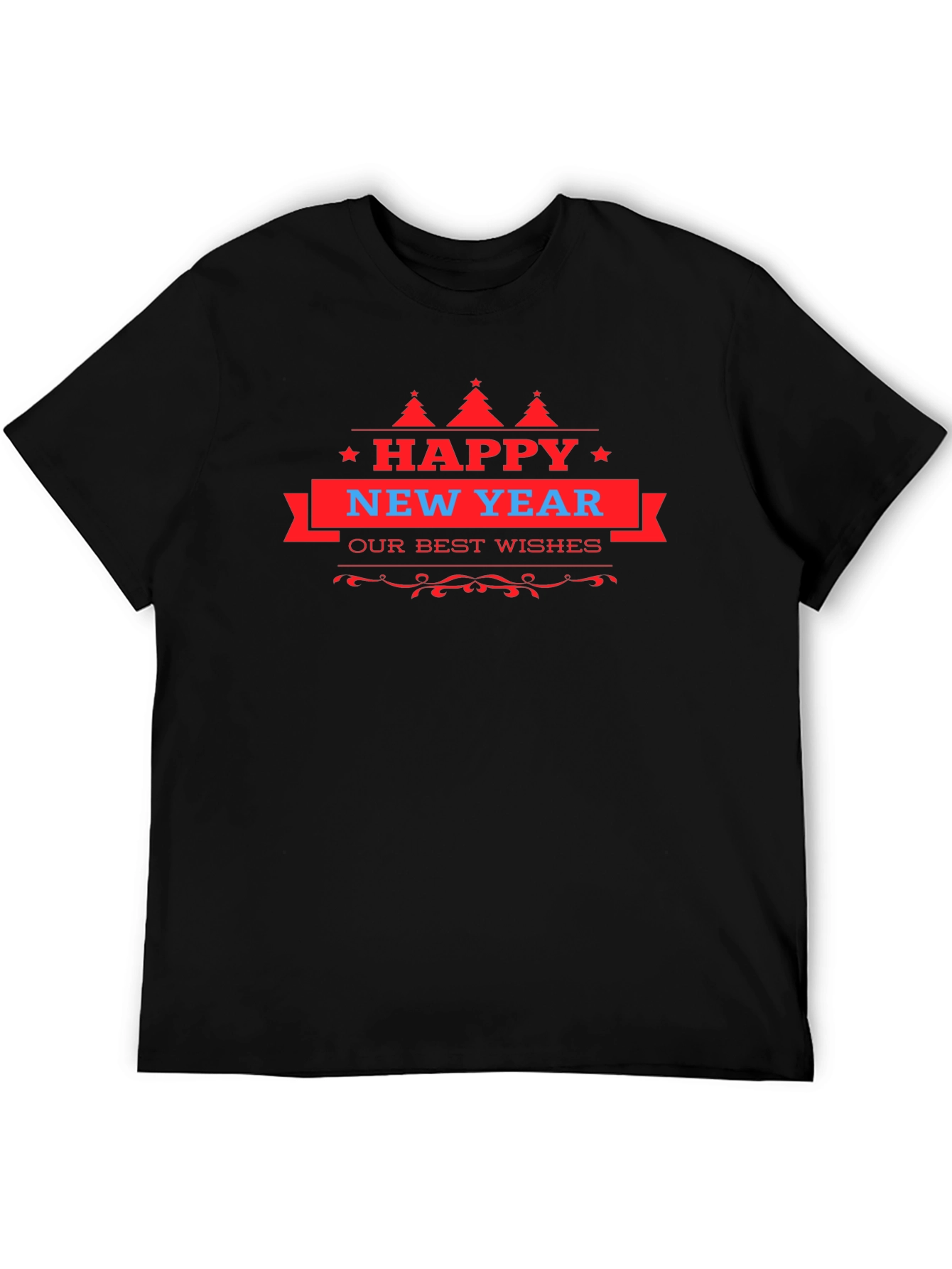 Happy New Year Graphic Tee - Festive Holiday T-Shirt