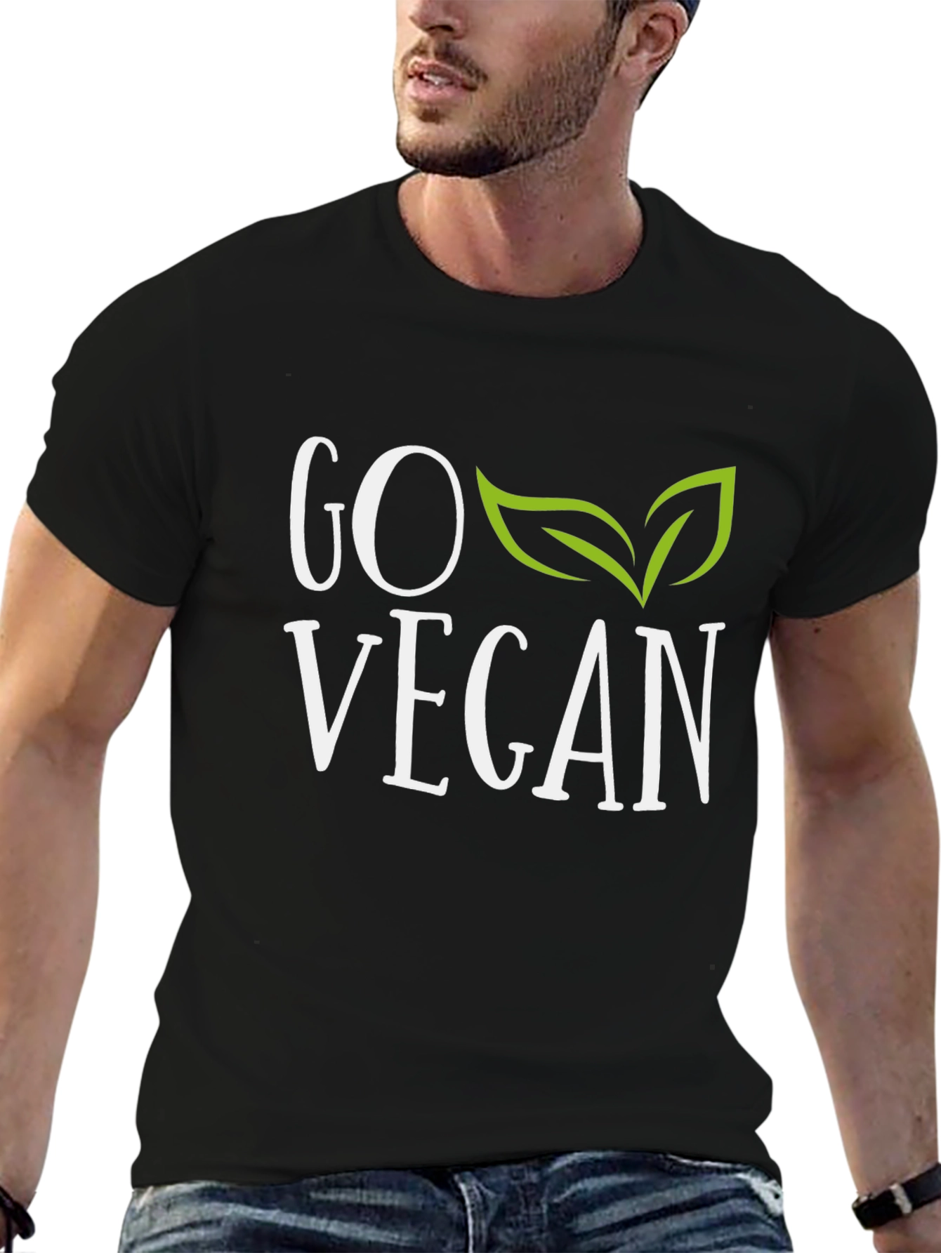 Go Vegan Graphic Tee - Stylish Vegan T-Shirt