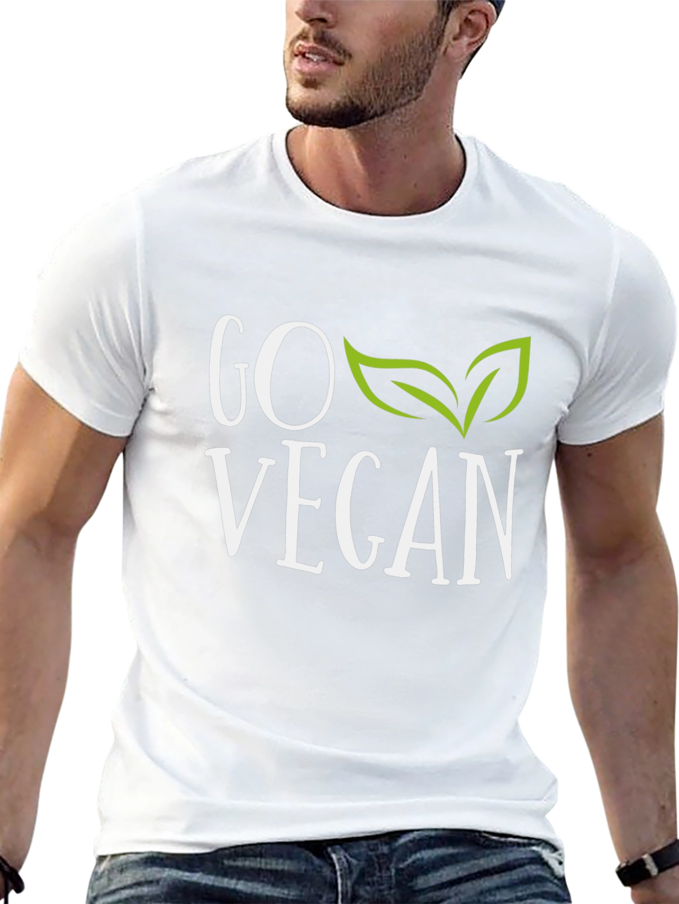 Go Vegan Graphic Tee - Stylish Vegan T-Shirt
