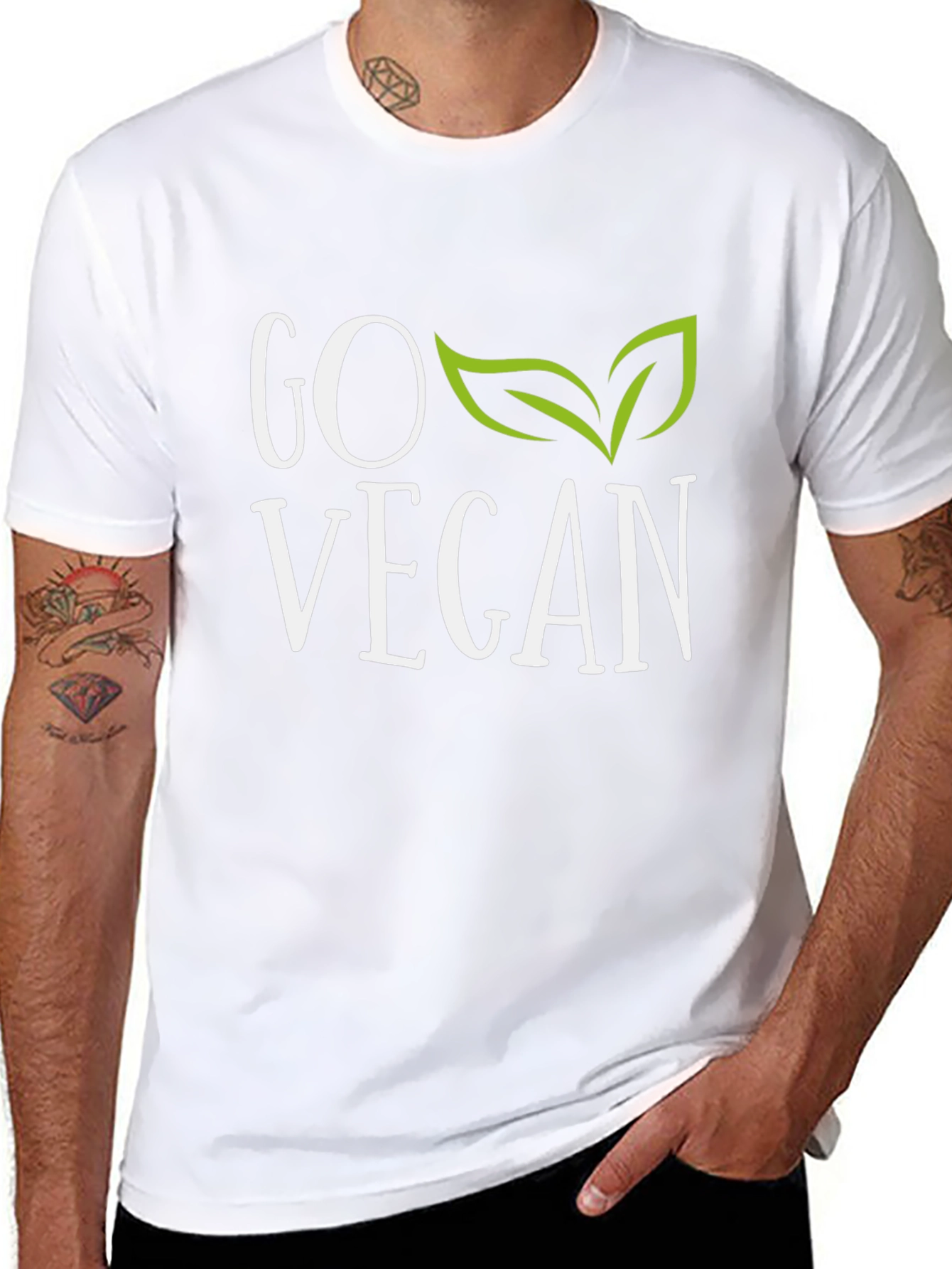 Go Vegan Graphic Tee - Stylish Vegan T-Shirt