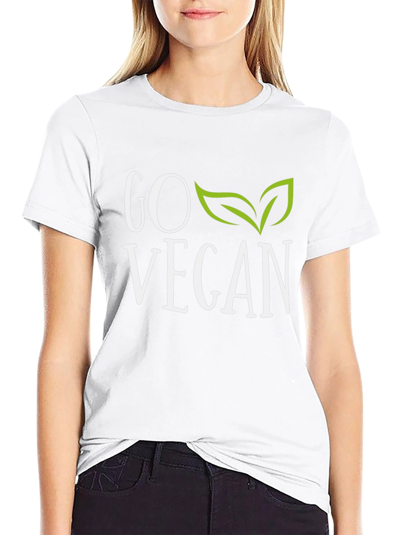 Go Vegan Graphic Tee - Stylish Vegan T-Shirt