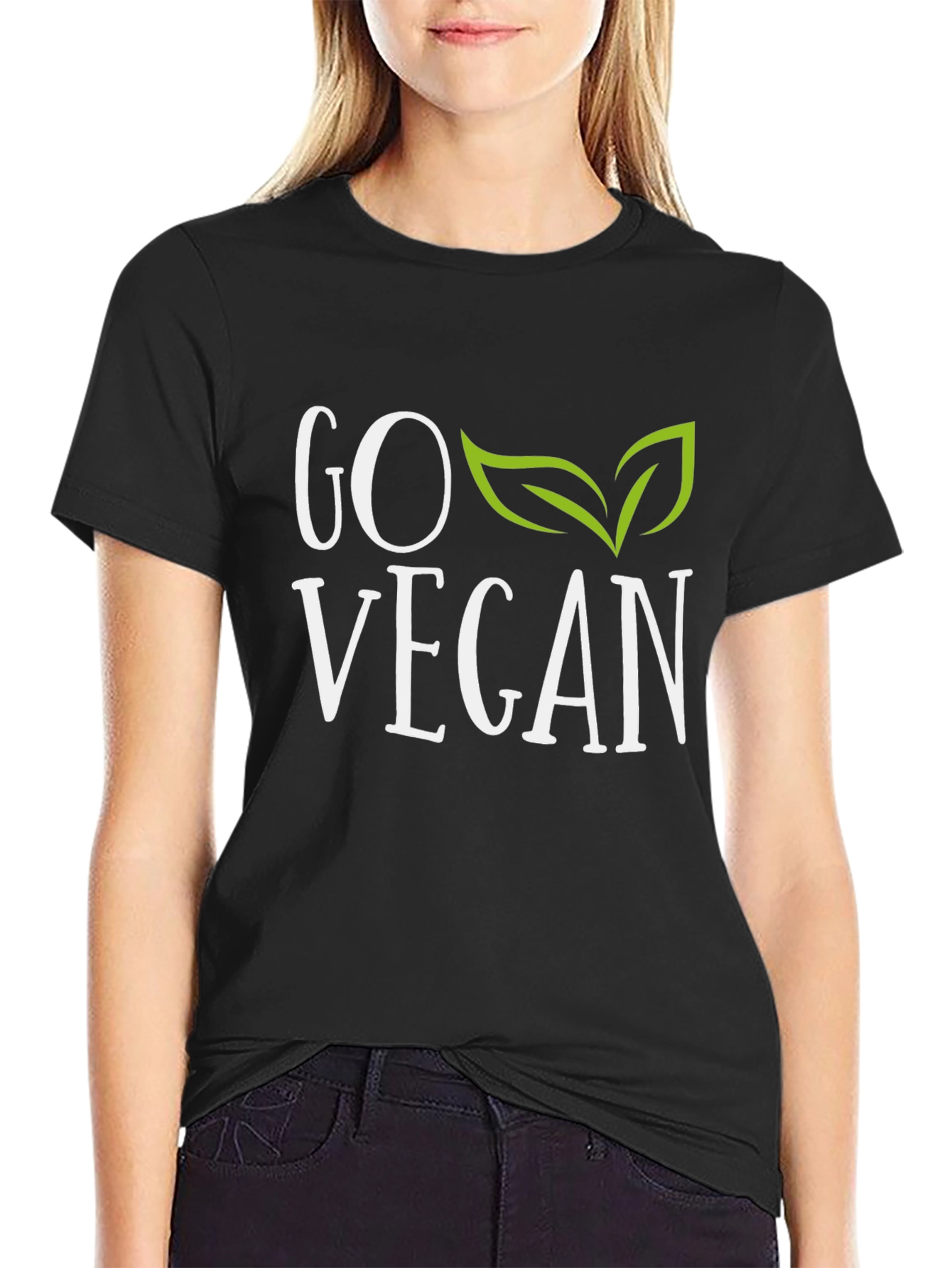 Go Vegan Graphic Tee - Stylish Vegan T-Shirt