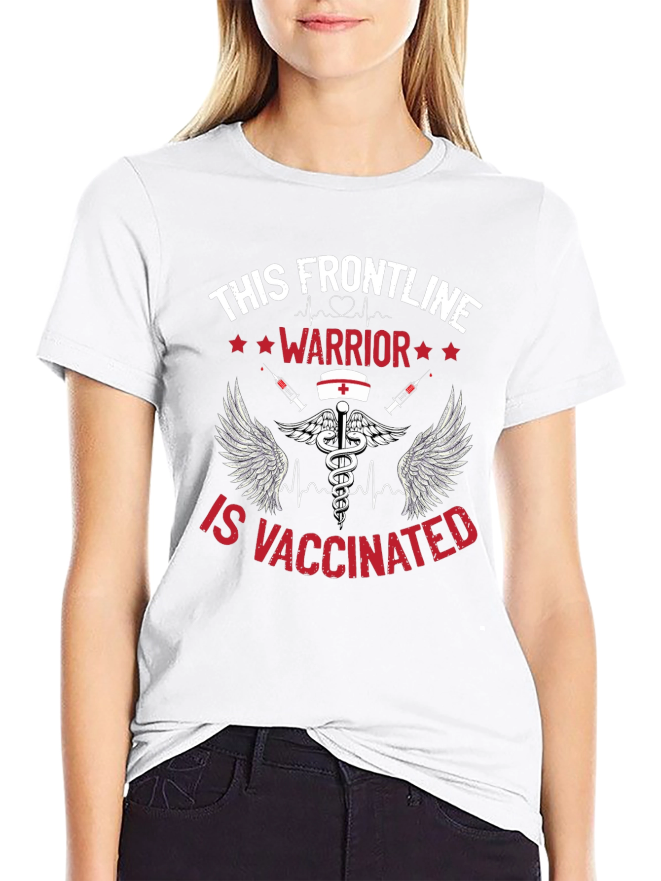 Frontline Warrior Vaccinated T-Shirt