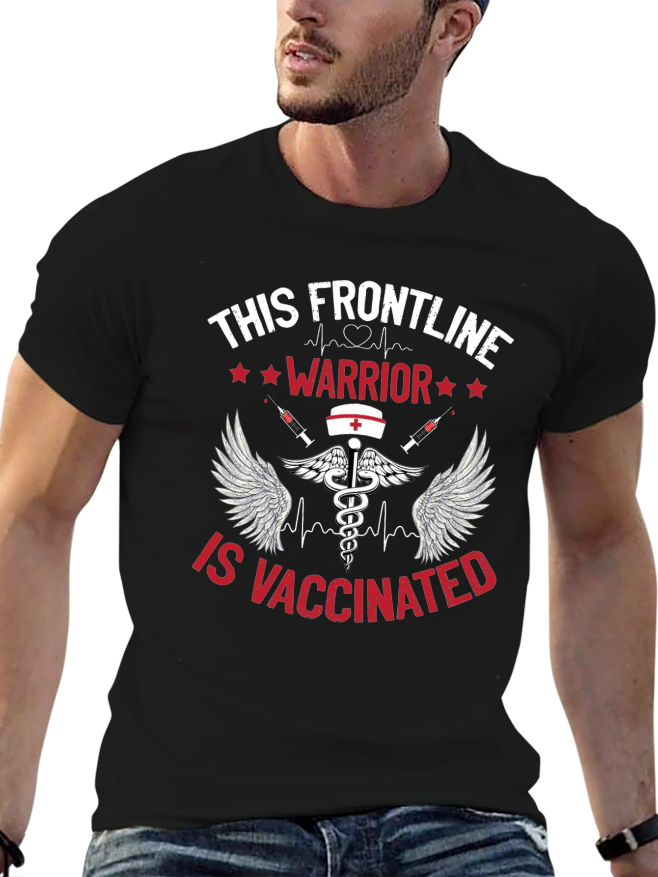 Frontline Warrior Vaccinated T-Shirt