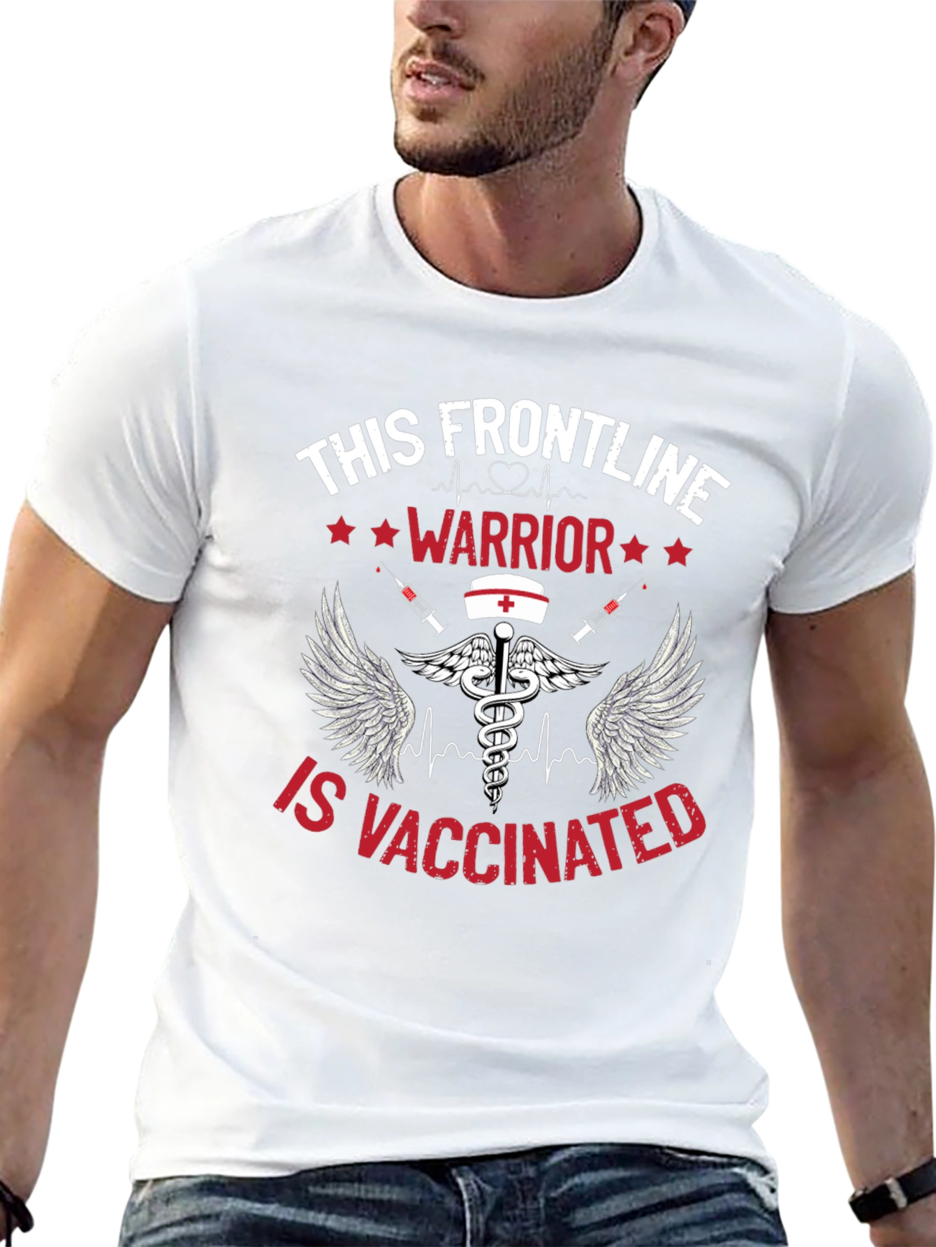 Frontline Warrior Vaccinated T-Shirt
