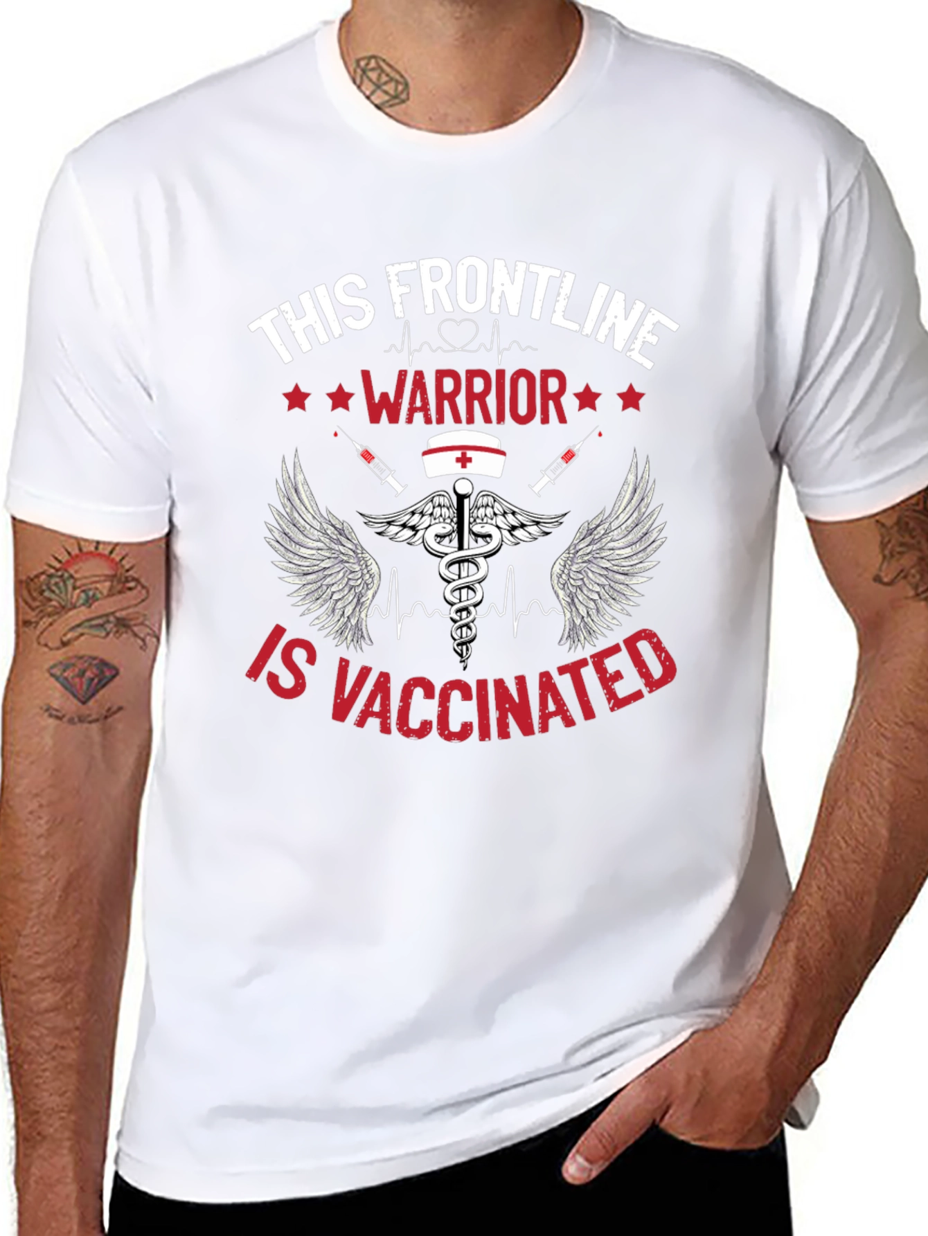 Frontline Warrior Vaccinated T-Shirt