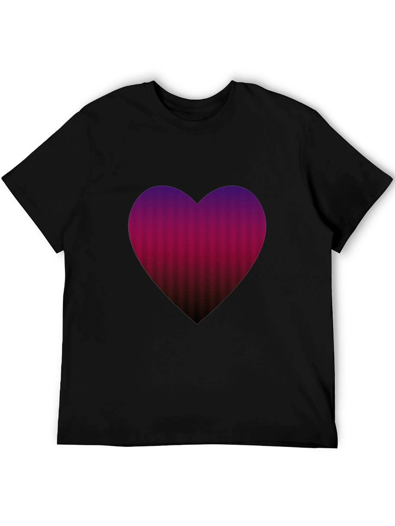 Heart Gradient Mens Tee - Soft Cotton Blend