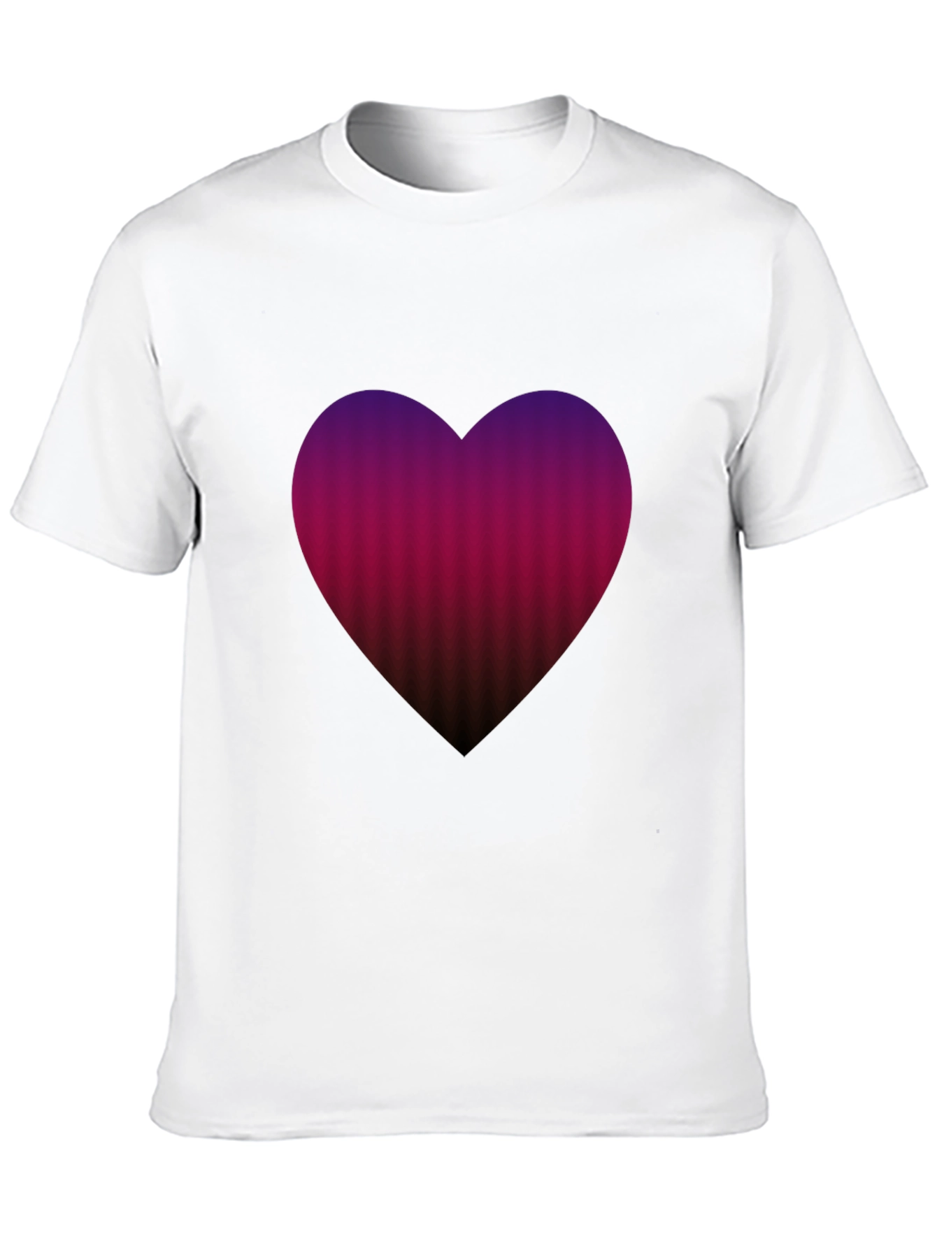 Heart Gradient Mens Tee - Soft Cotton Blend
