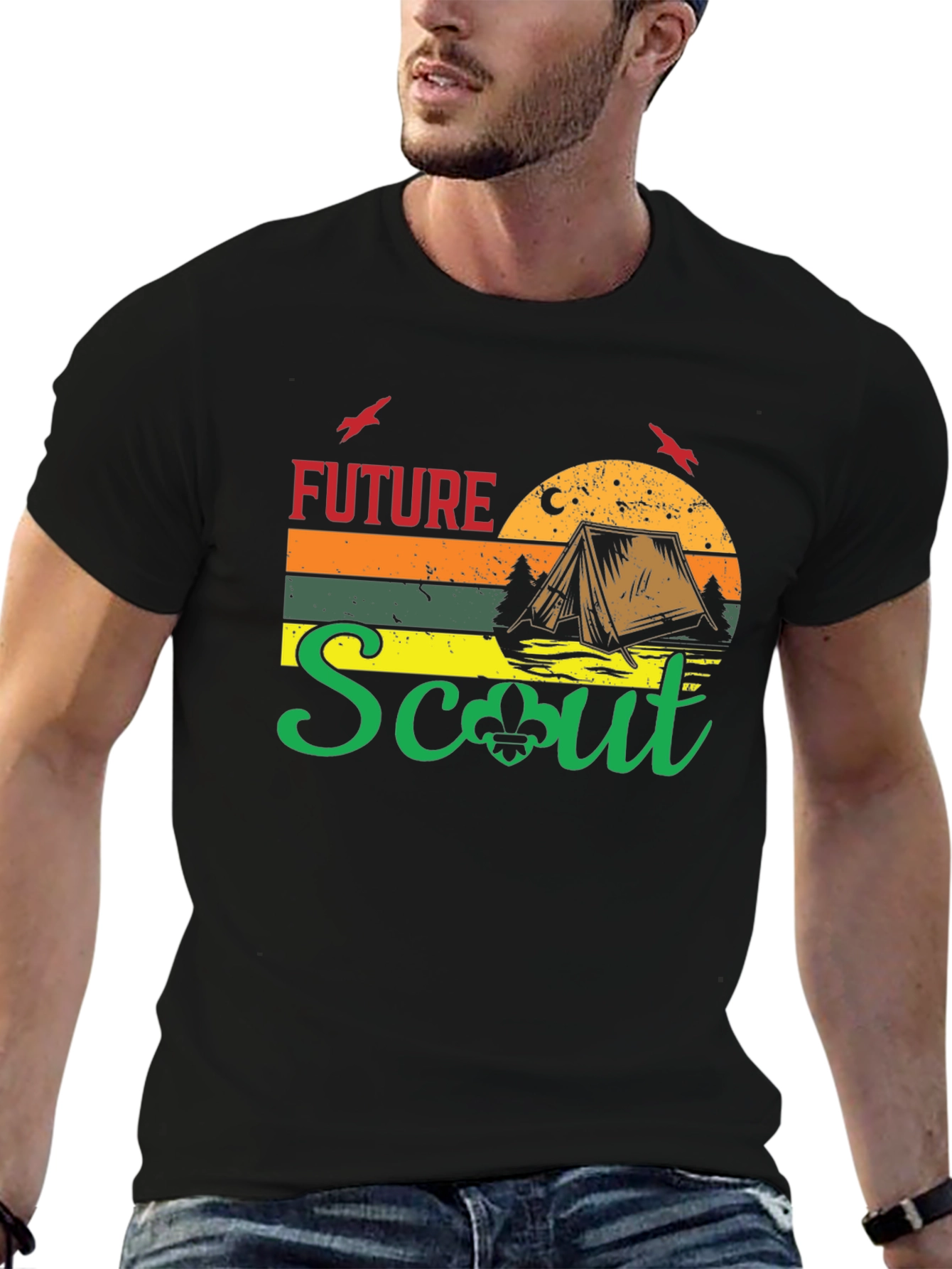 Future Scout Camping Graphic T-Shirt
