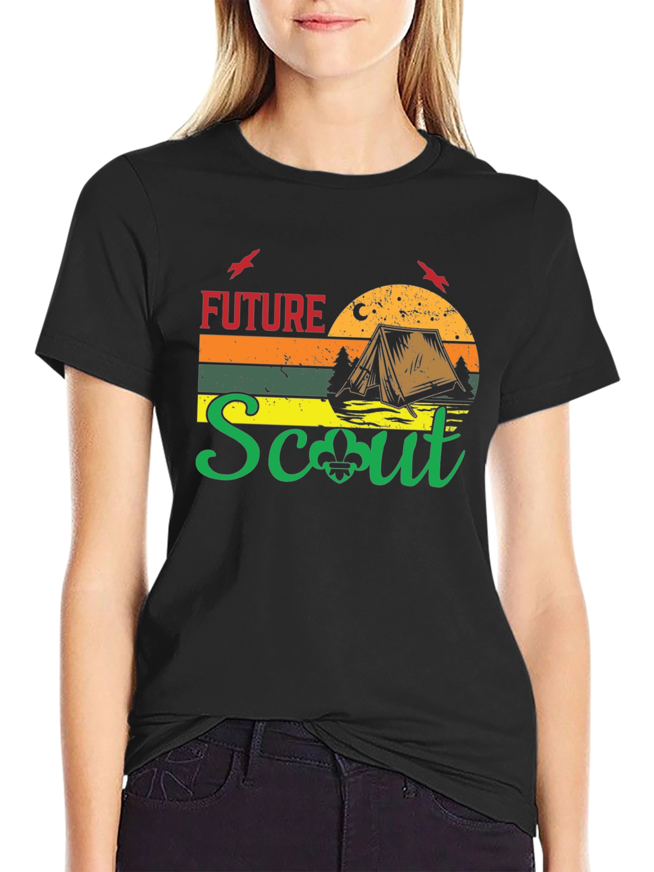 Future Scout Camping Graphic T-Shirt