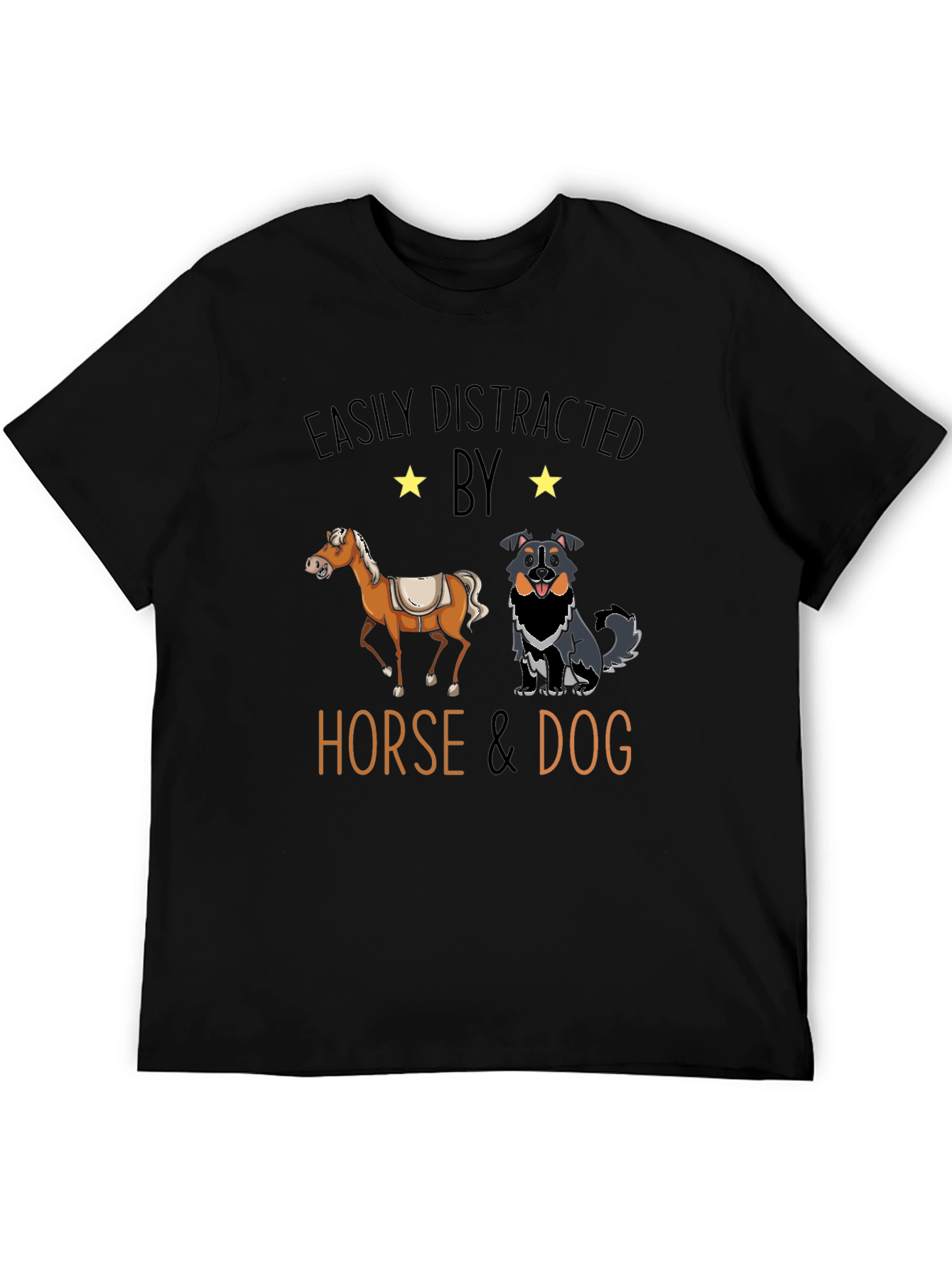 Easily Distracted Horse & Dog T-Shirt