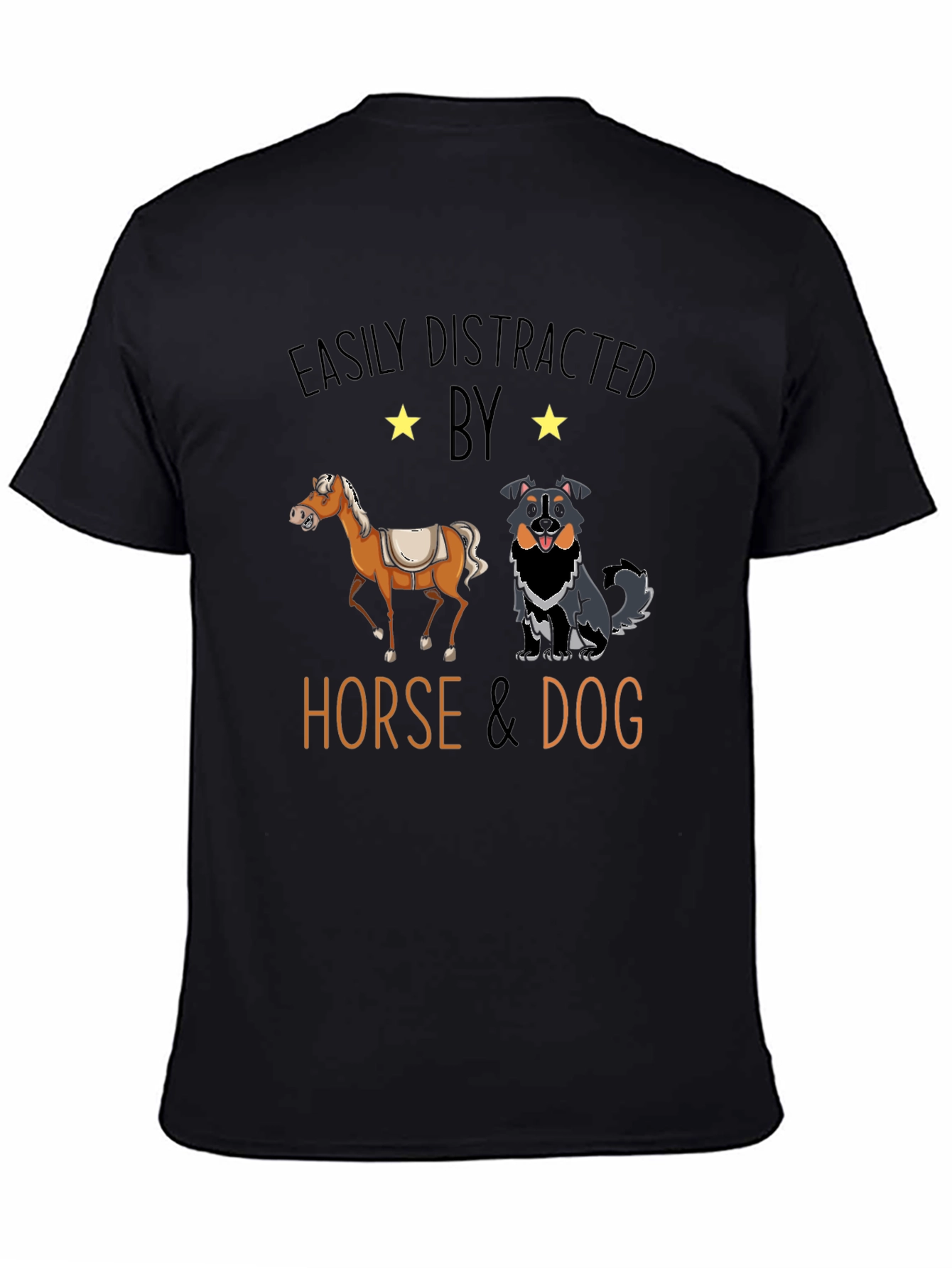 Easily Distracted Horse & Dog T-Shirt