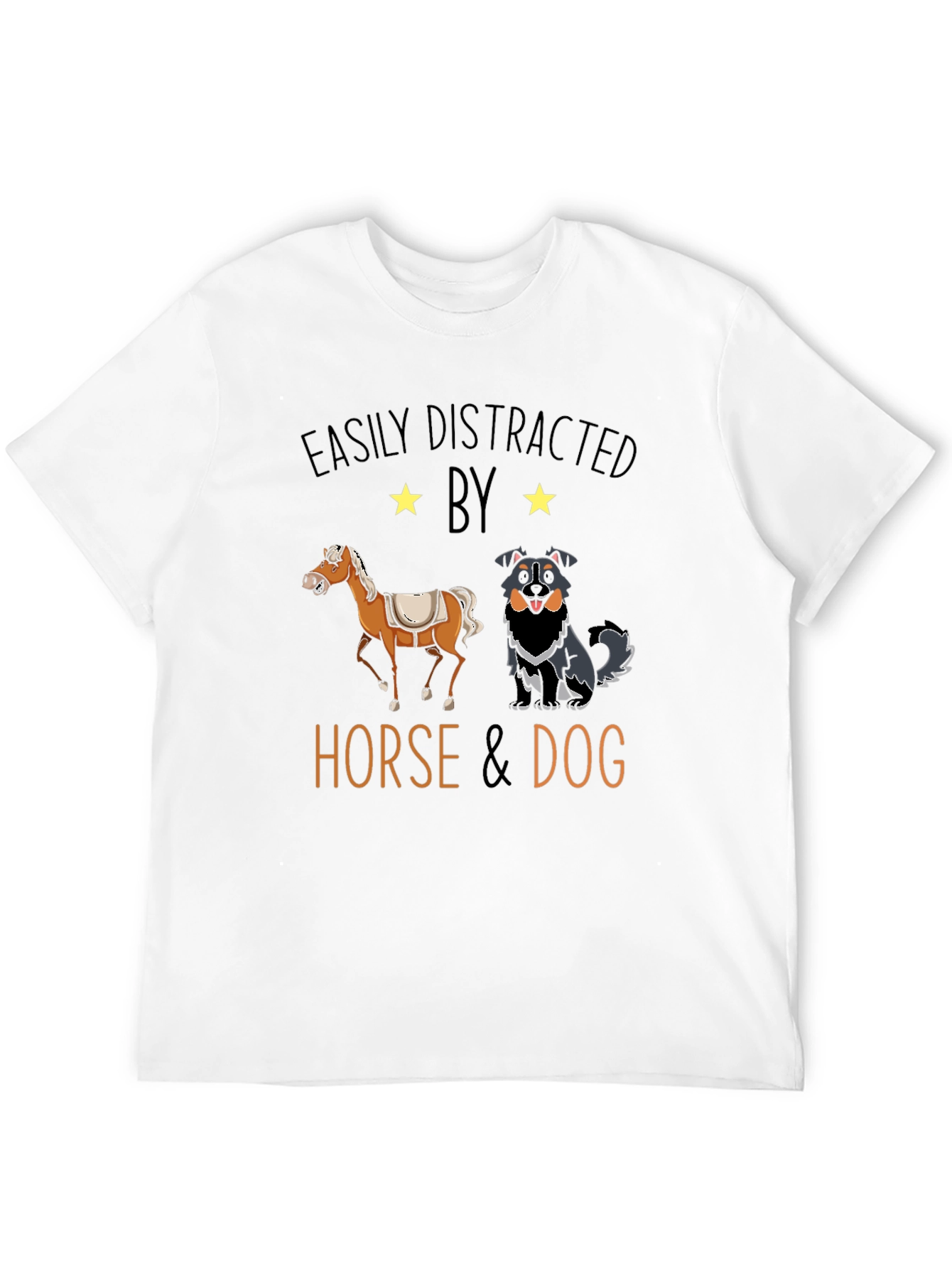 Easily Distracted Horse & Dog T-Shirt
