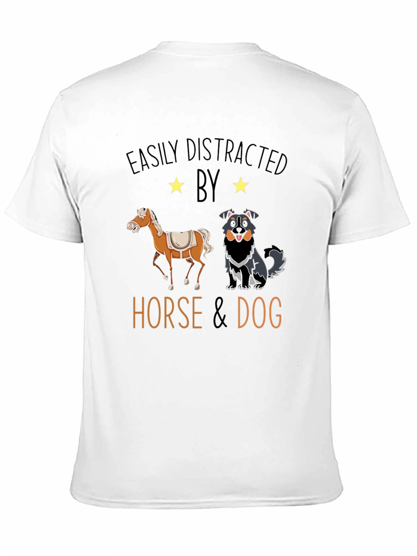 Easily Distracted Horse & Dog T-Shirt