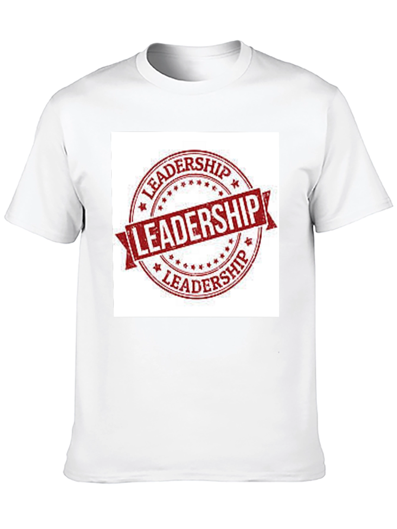 Leadership Stamp Graphic Tee - Black Cotton T-Shirt